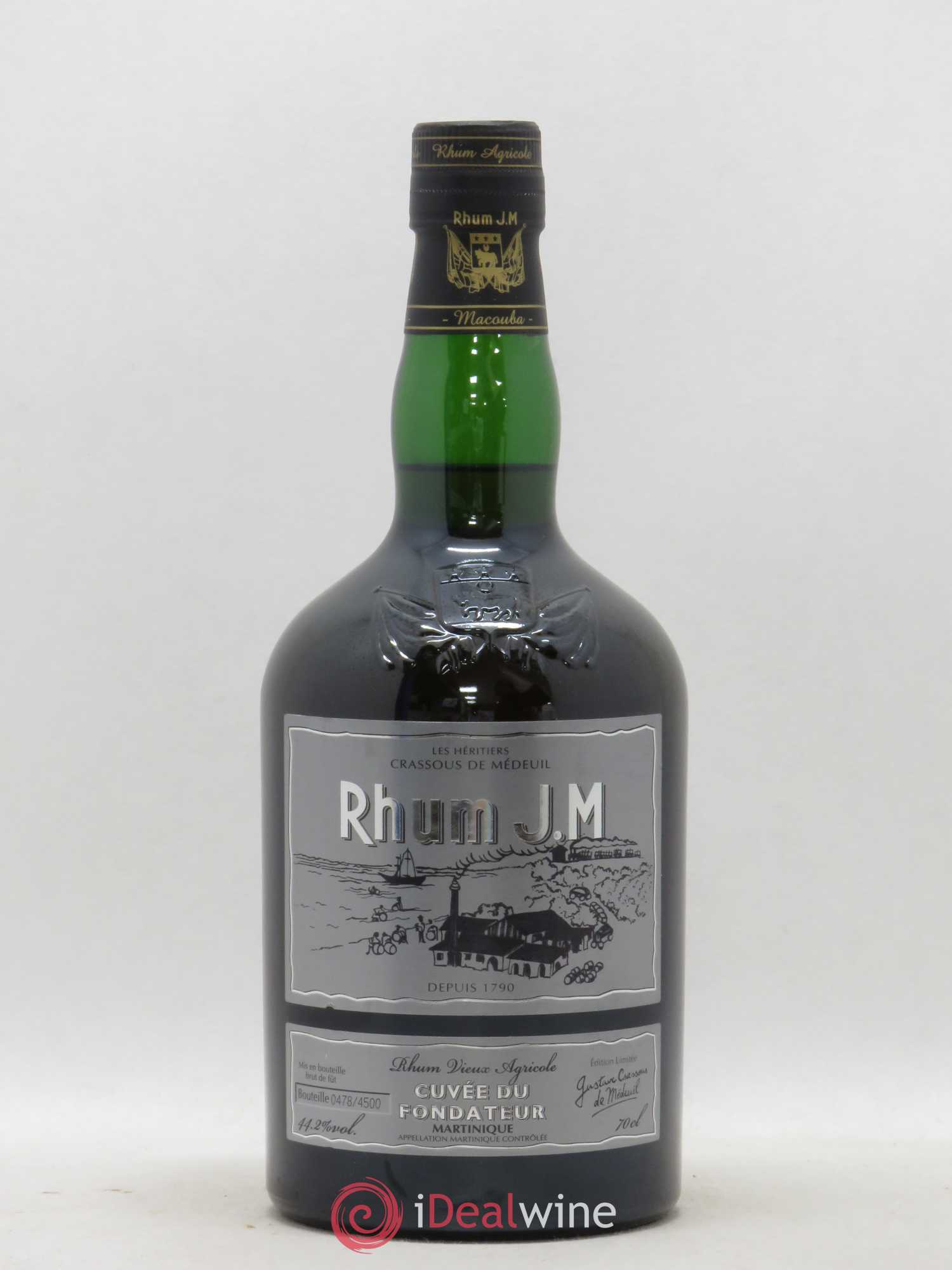 Rhum JM. Cuvée du Fondateur (sans prix de réserve) - Posten von 1 Flasche - 0
