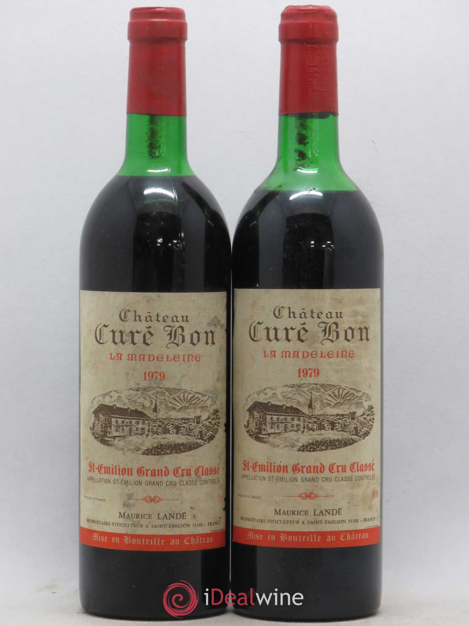 Saint-Émilion Grand Cru Château Cure Bon La Madelaine (sans prix de réserve) 1979 - Posten von 2 Flaschen - 0