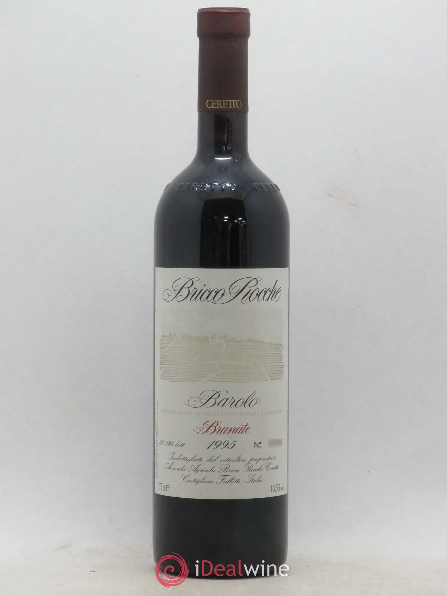 Barolo DOCG Brunate Bricco Rocche Ceretto Brunate (sans prix de réserve) 1995 - Posten von 1 Flasche - 0