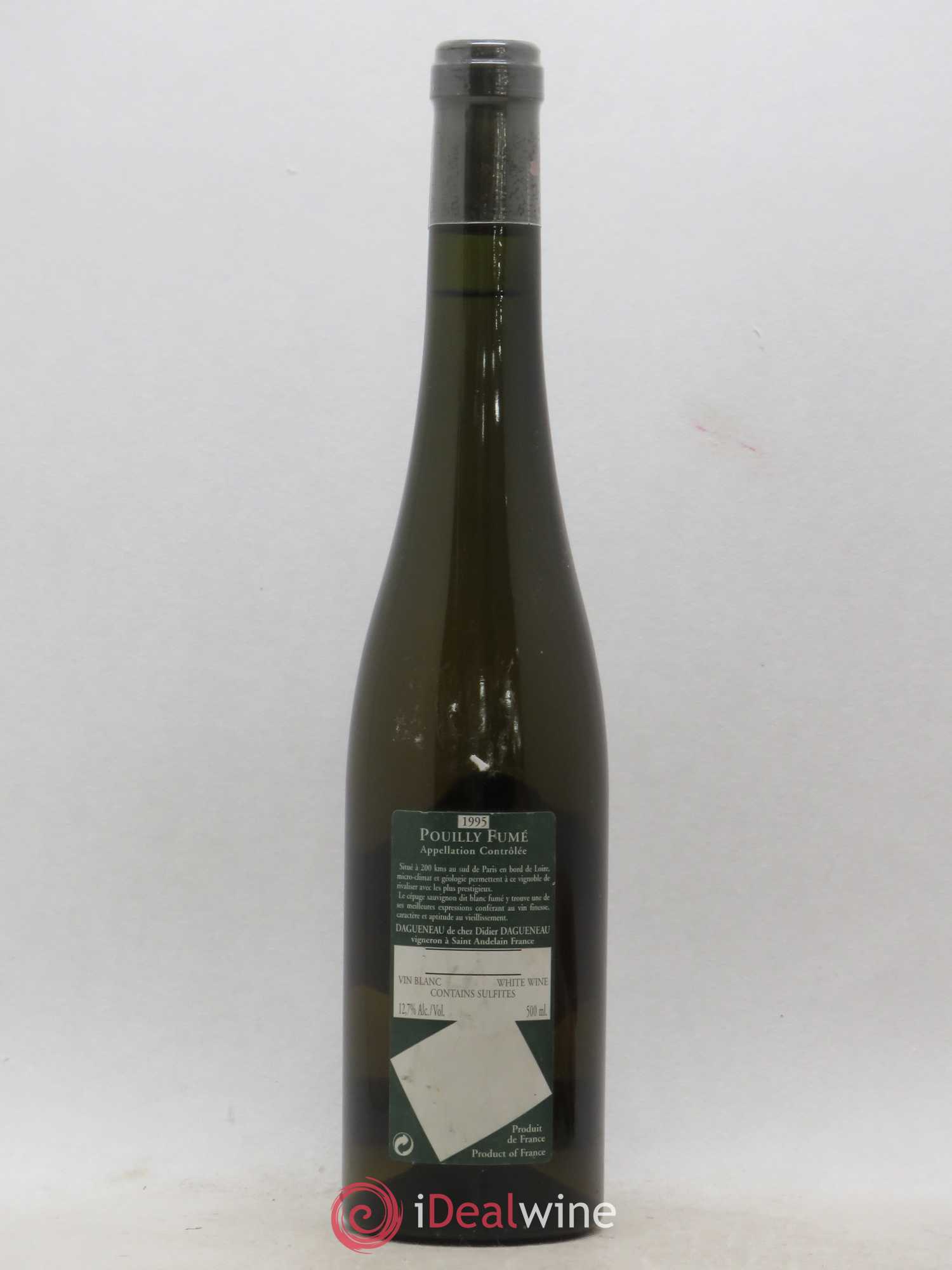 Vin de France (anciennement Pouilly-Fumé) Silex Dagueneau (Domaine Didier - Louis-Benjamin) (sans prix de réserve) 1995 - Lot de 1 bouteille - 1