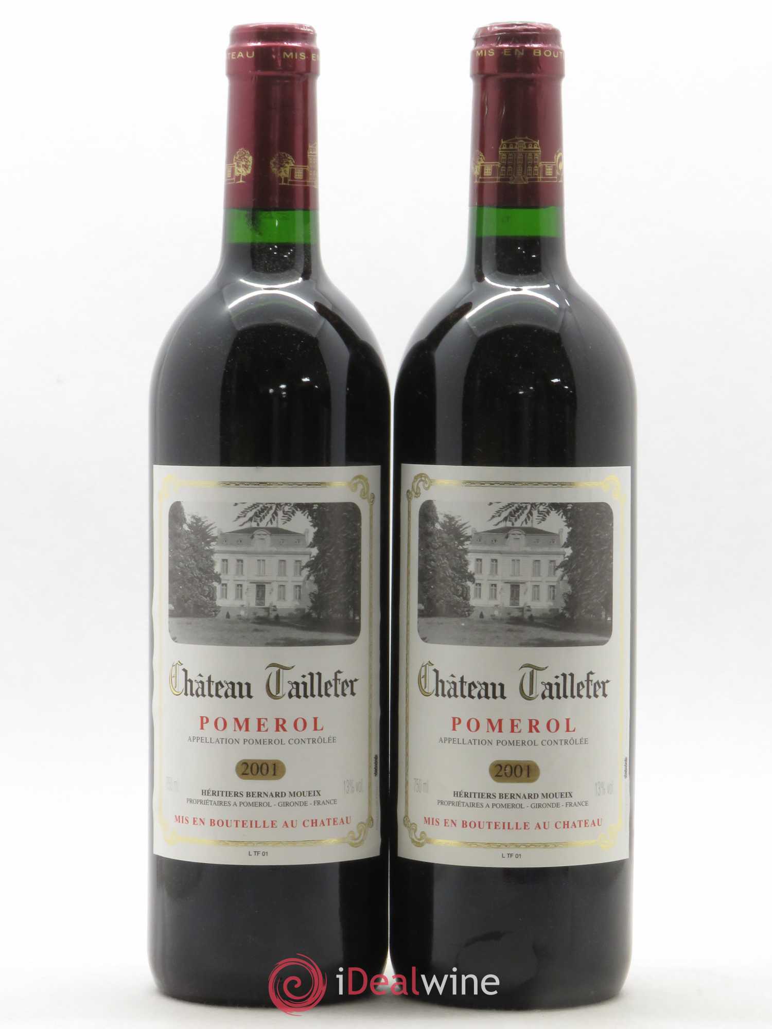 Château Taillefer (sans prix de réserve) 2001 - Lot de 2 bouteilles - 0