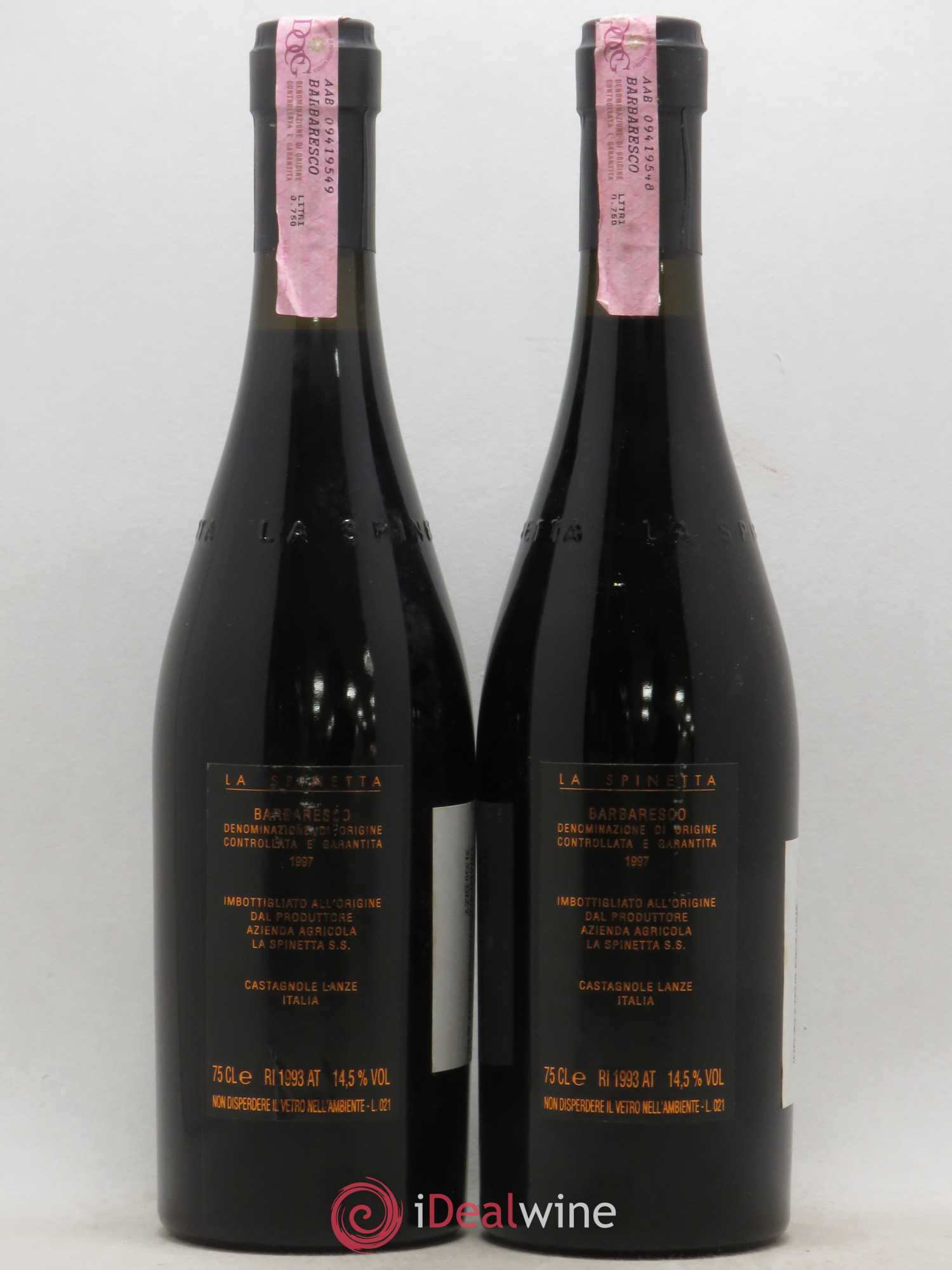 Barbaresco DOCG Starderi Vursu La Spinetta - Giorgio Rivetti Vigneto Gallina (sans prix de réserve) 1997 - Posten von 2 Flaschen - 1