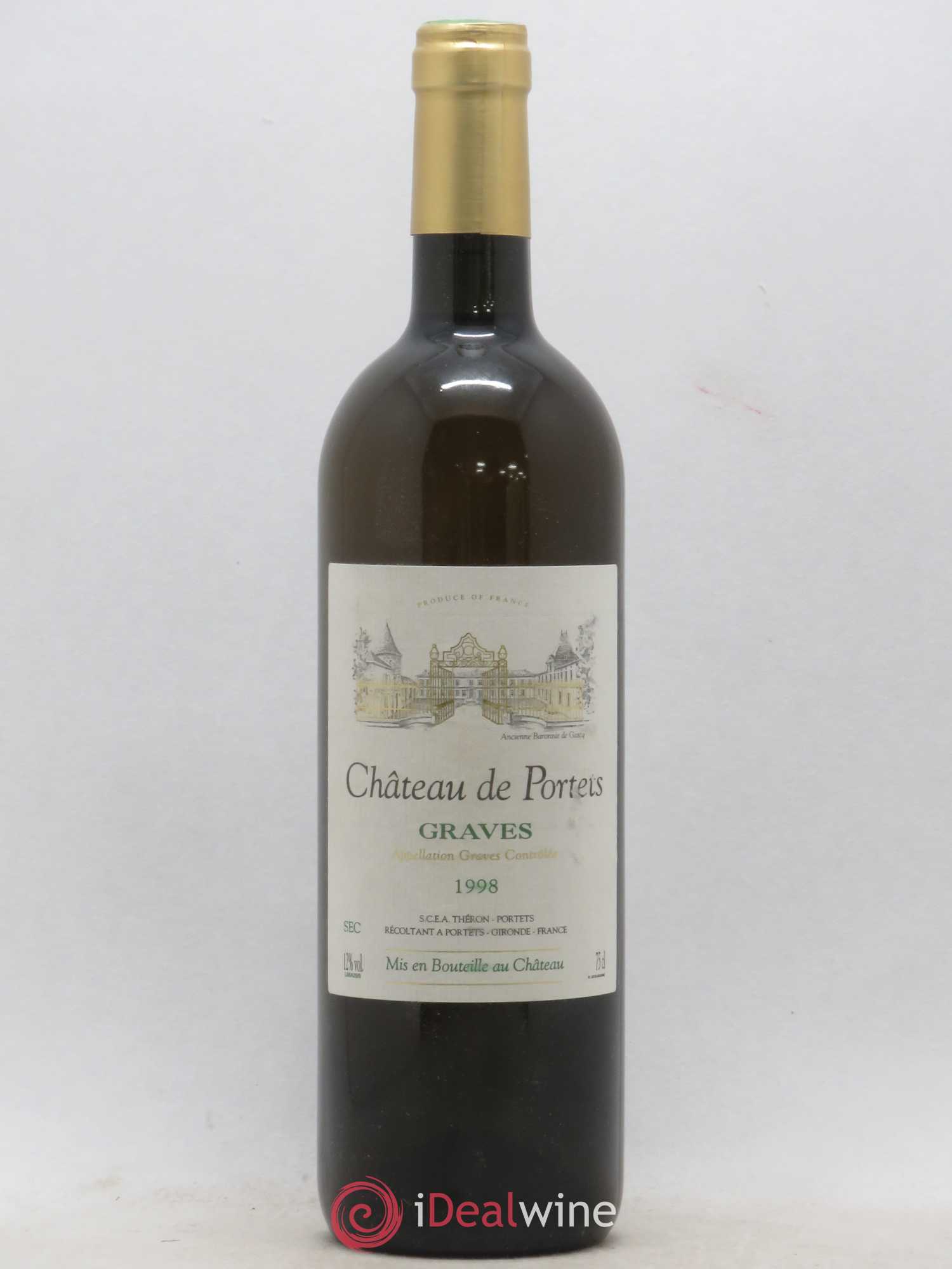 Graves Château de Portets (sans prix de réserve) 1998 - Lot de 1 bouteille - 0