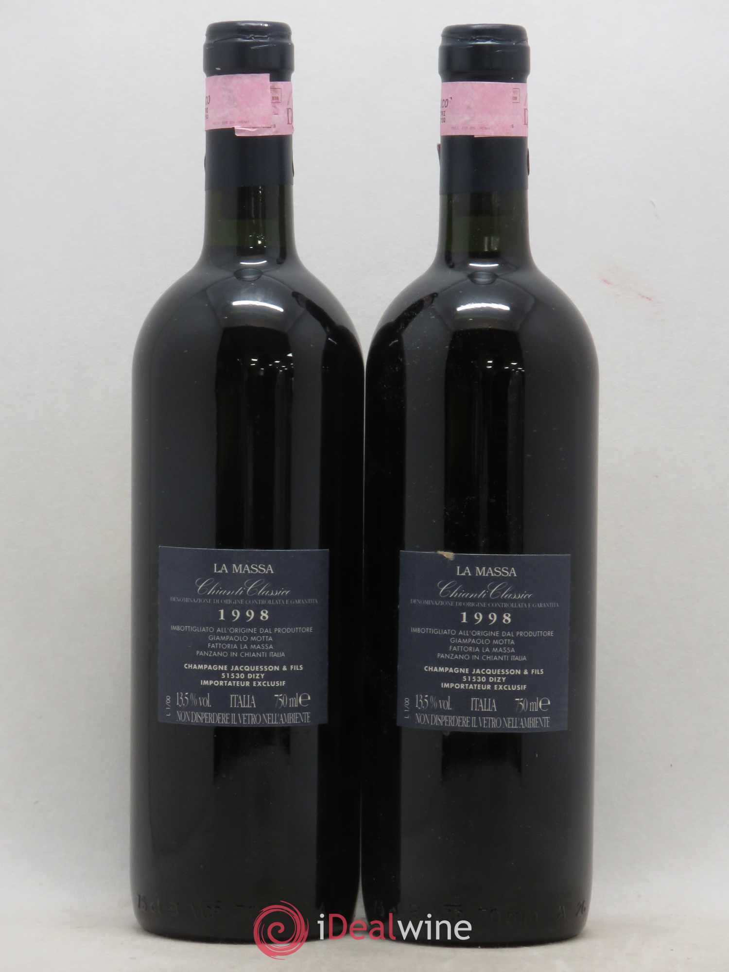 Chianti Classico DOCG La Massa Fattoria (sans prix de réserve) 1998 - Posten von 2 Flaschen - 1