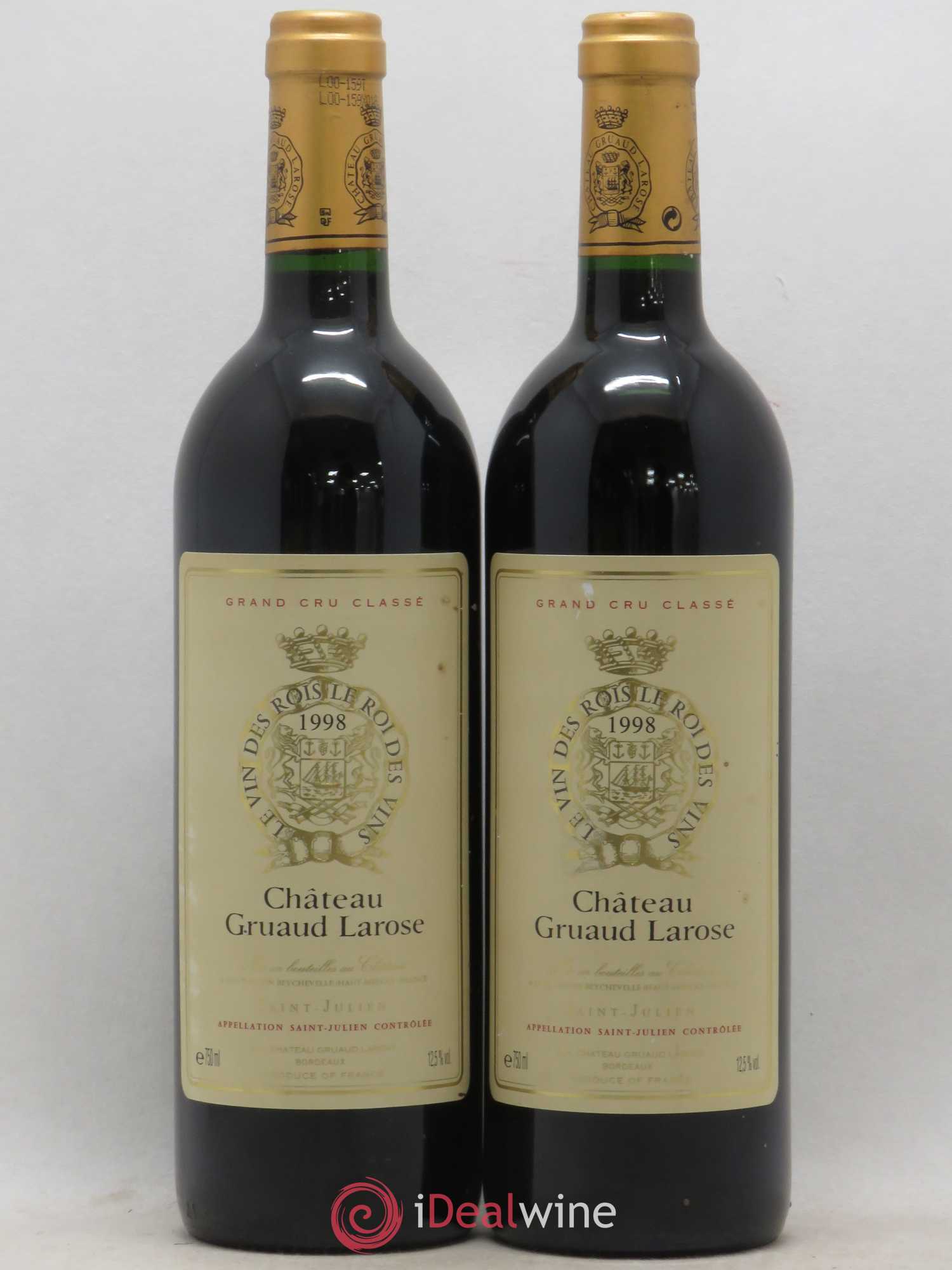Château Gruaud Larose 2ème Grand Cru Classé (senza prezzo di riserva) 1998 - Lotto di 2 bottiglie - 0