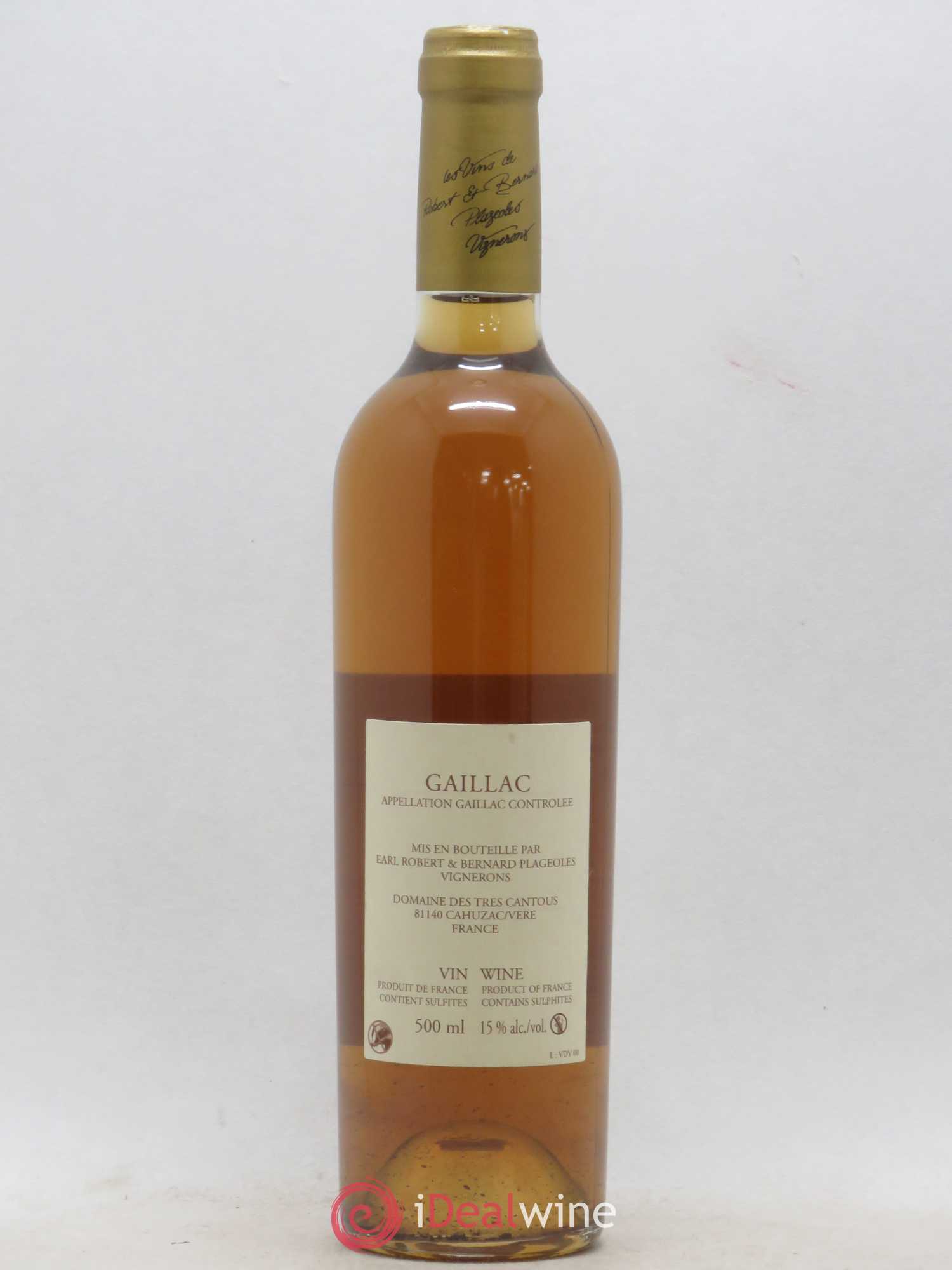 Gaillac Doux Vin de voile Plageoles (sans prix de réserve) 2000 - Lot de 1 bouteille - 1