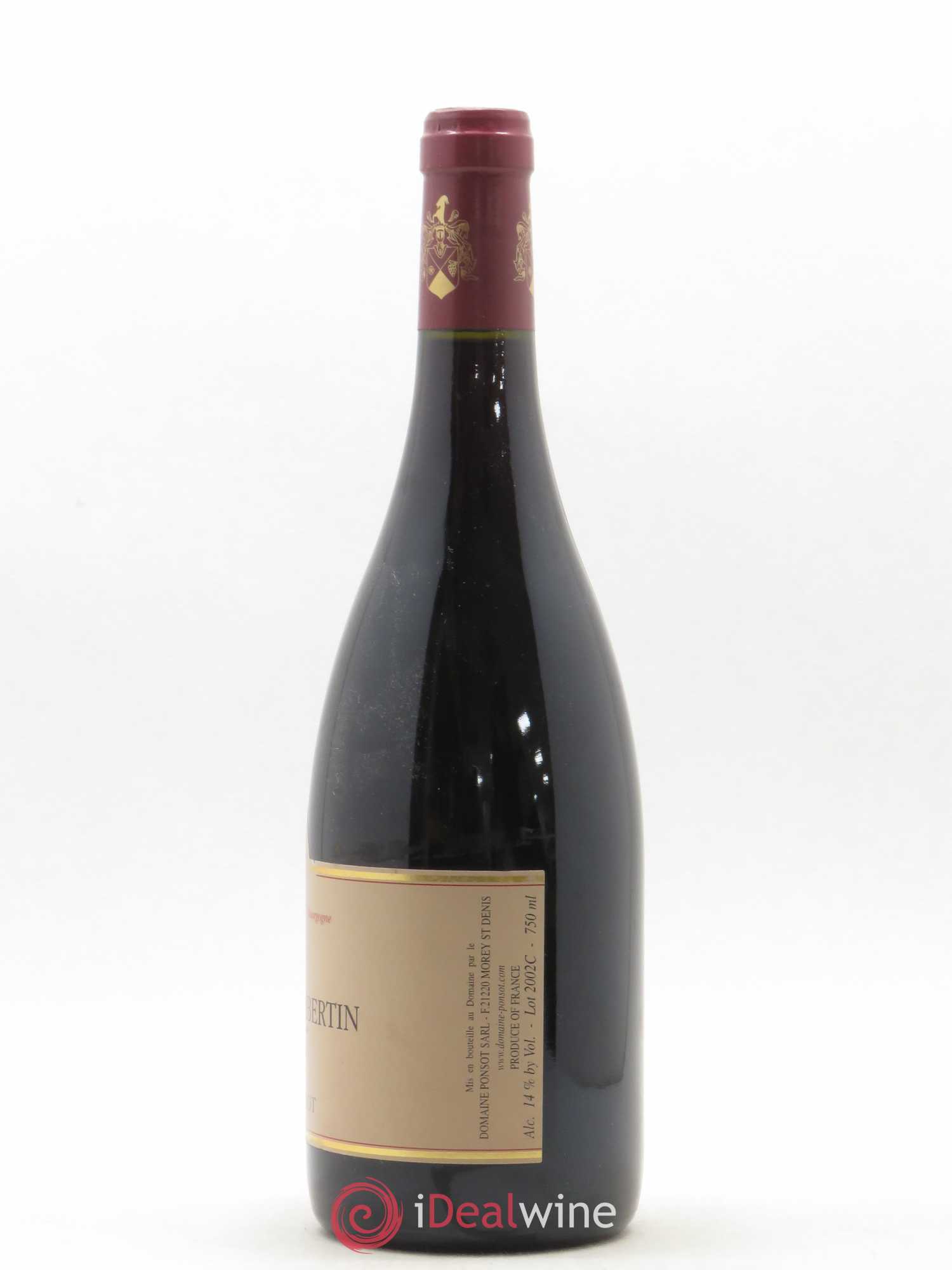 Griotte-Chambertin Grand Cru Ponsot (Domaine) (sans prix de réserve) 2002 - Lot de 1 bouteille - 1