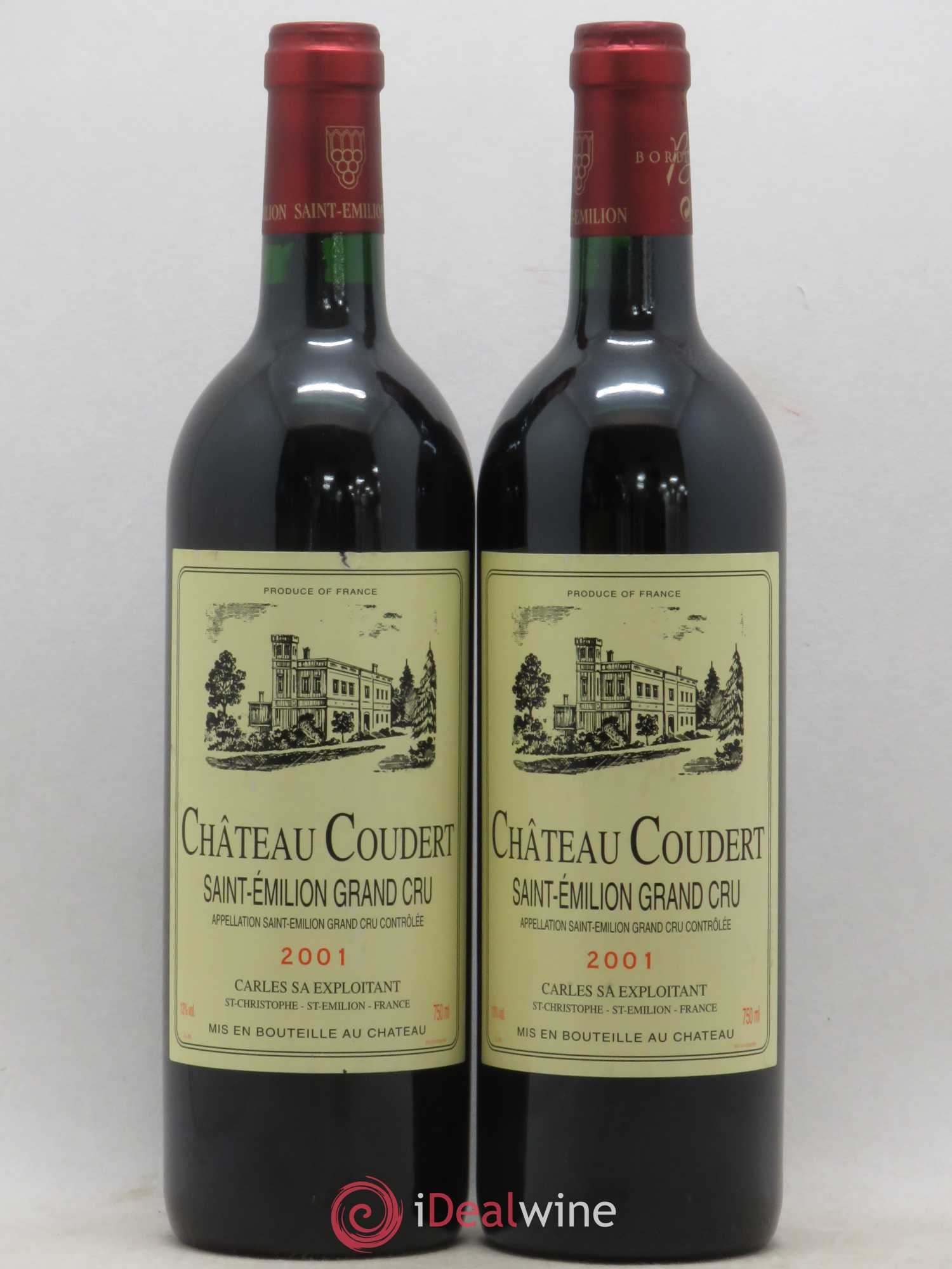 Saint-Émilion Château Coudert (sans prix de réserve) 2001 - Posten von 2 Flaschen - 0