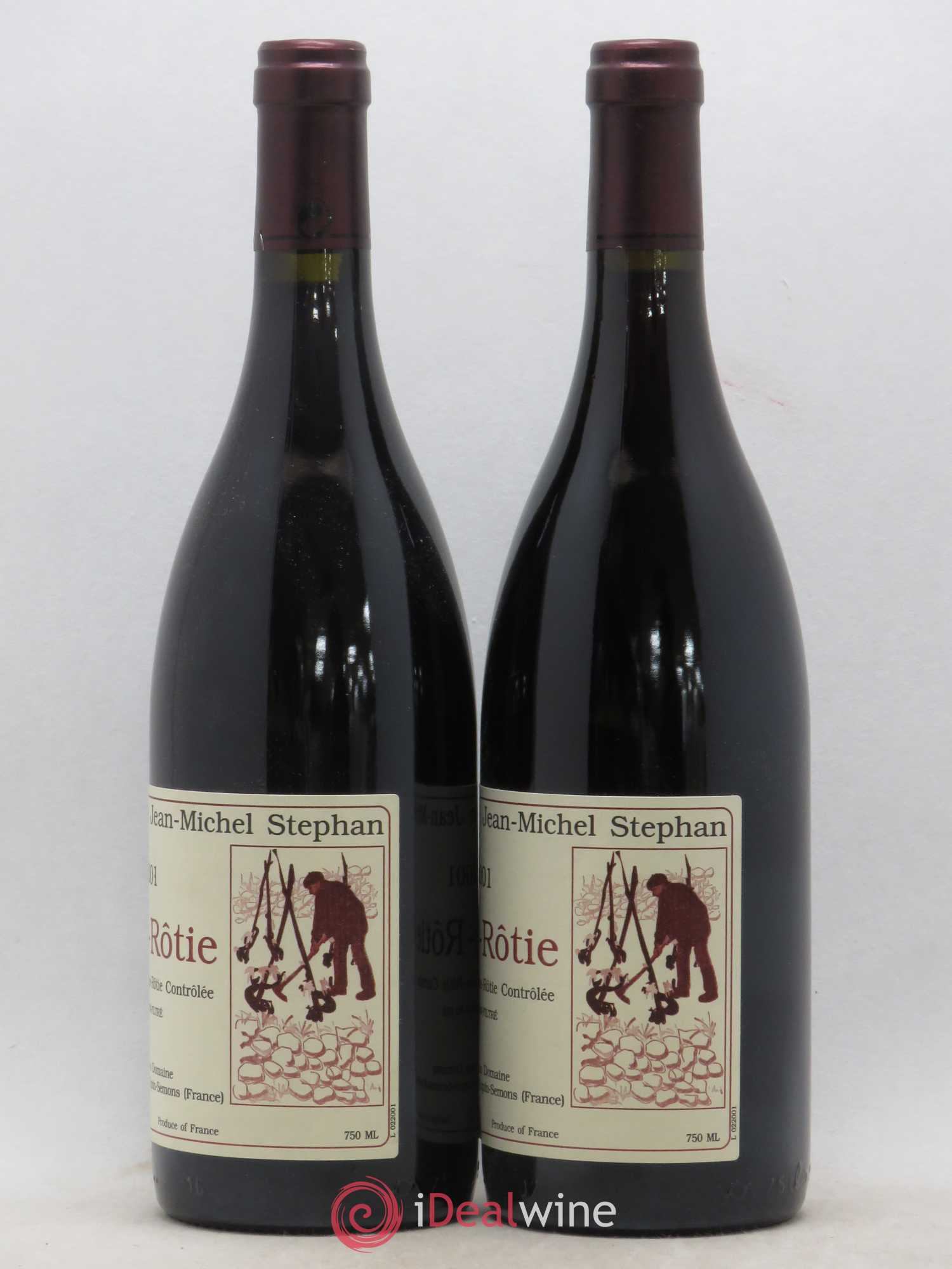 Côte-Rôtie Jean-Michel Stephan (sans prix de réserve) 2001 - Lot de 2 bouteilles - 1