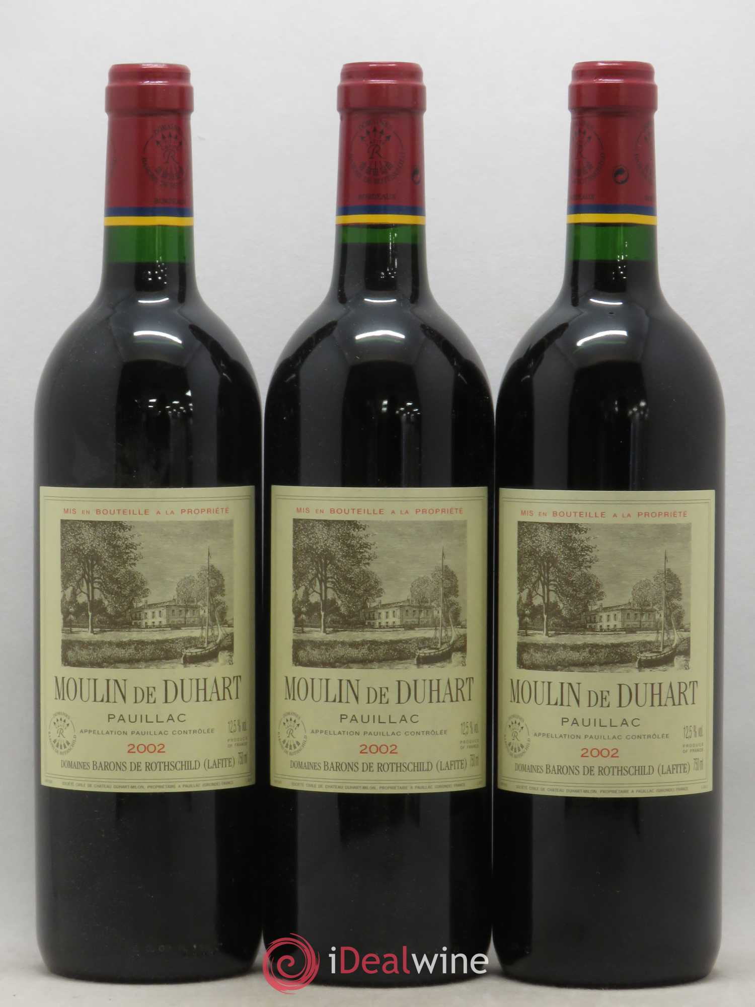 Moulin de Duhart Second Vin (sans prix de réserve) 2002 - Lot de 3 bouteilles - 0
