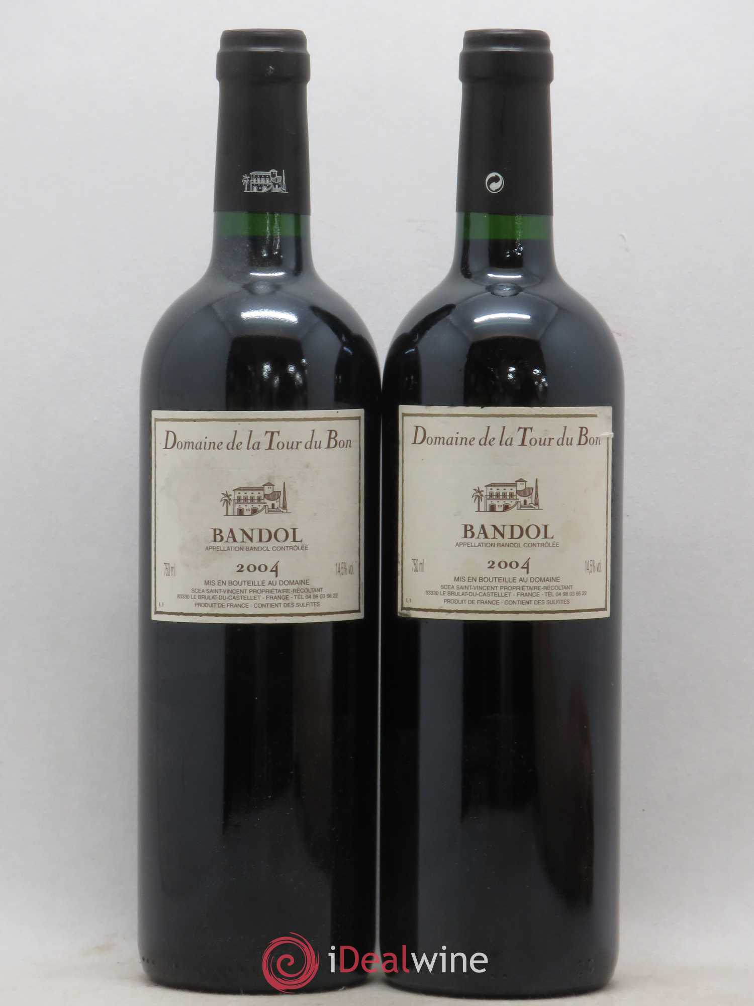 Bandol La Tour du Bon Agnès Henry (sans prix de réserve) 2004 - Lot de 2 bouteilles - 0