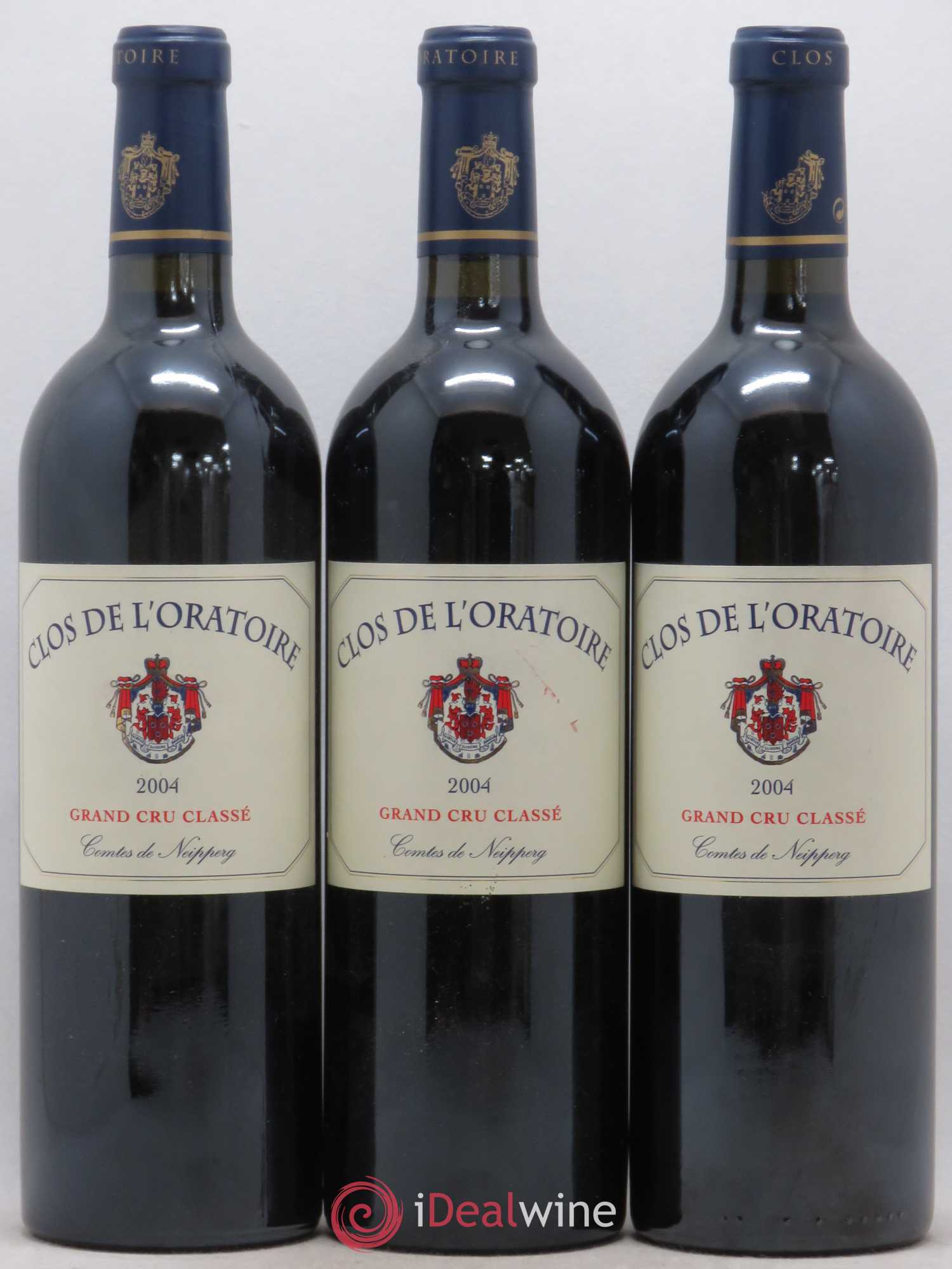 Clos de l'Oratoire Grand Cru Classé (sans prix de réserve) 2004 - Lot de 3 bouteilles - 0