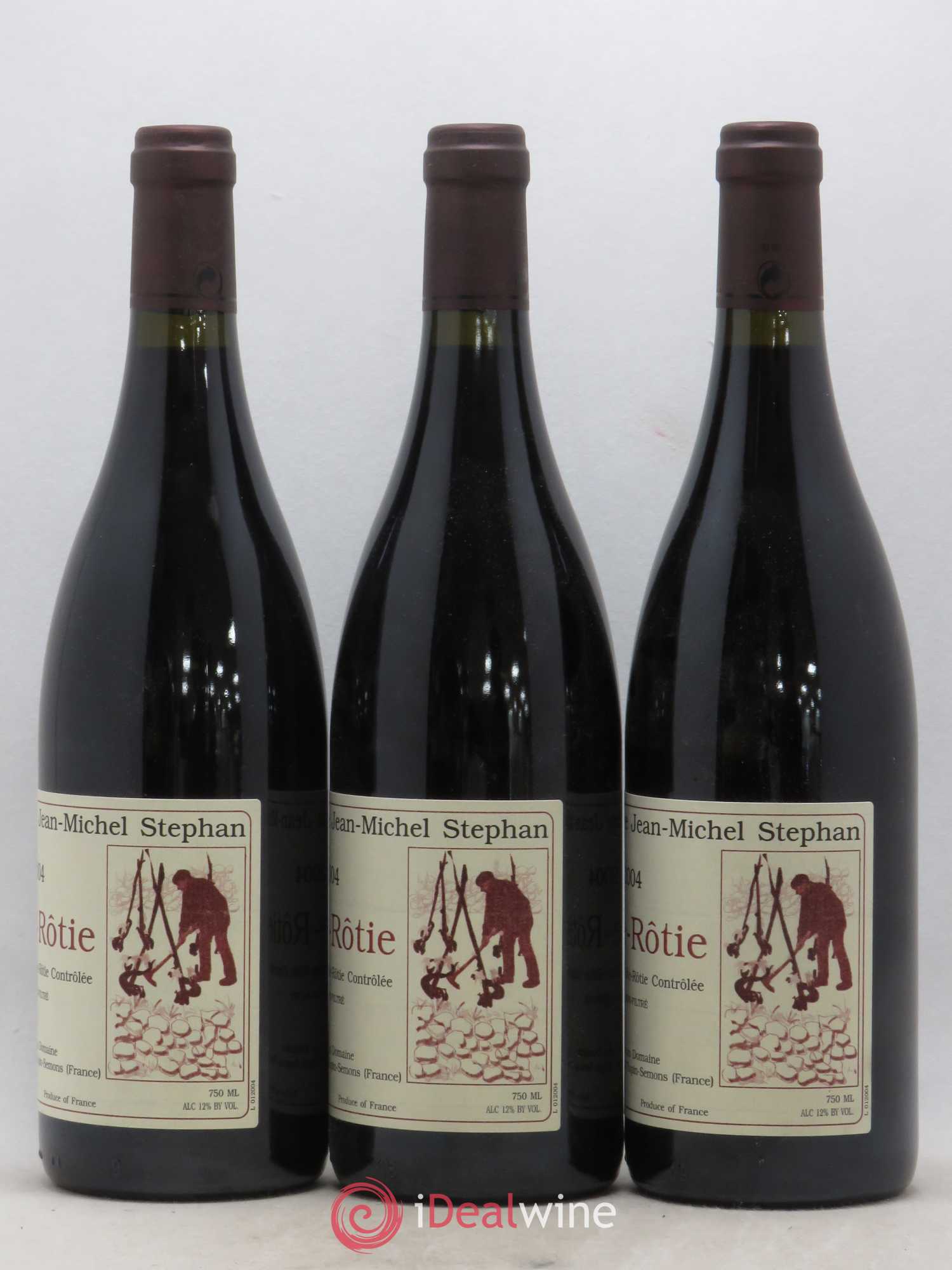 Côte-Rôtie Coteaux de Tupin Jean-Michel Stephan (sans prix de réserve) 2004 - Lot de 3 bouteilles - 1