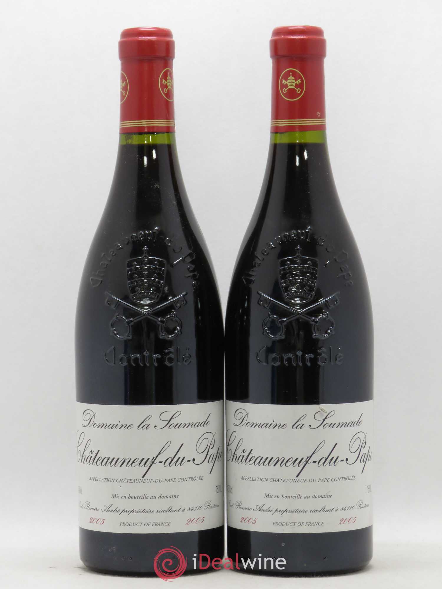 Châteauneuf-du-Pape Domaine De La Soumade (sans prix de réserve) 2005 - Posten von 2 Flaschen - 0