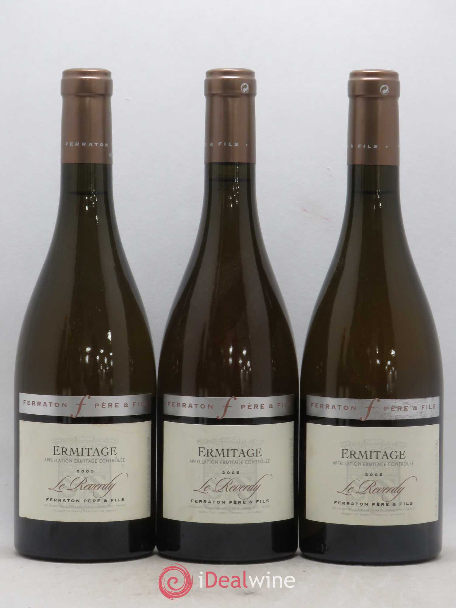 Hermitage Le Reverdy Ferraton (sans prix de réserve) 2005 - Posten von 3 Flaschen - 0