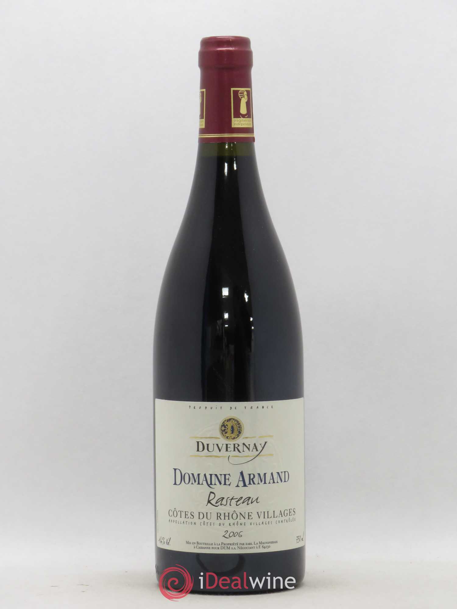 Rasteau Duvernet Domaine Armand (sans prix de réserve) 2006 - Lotto di 1 bottiglia - 0