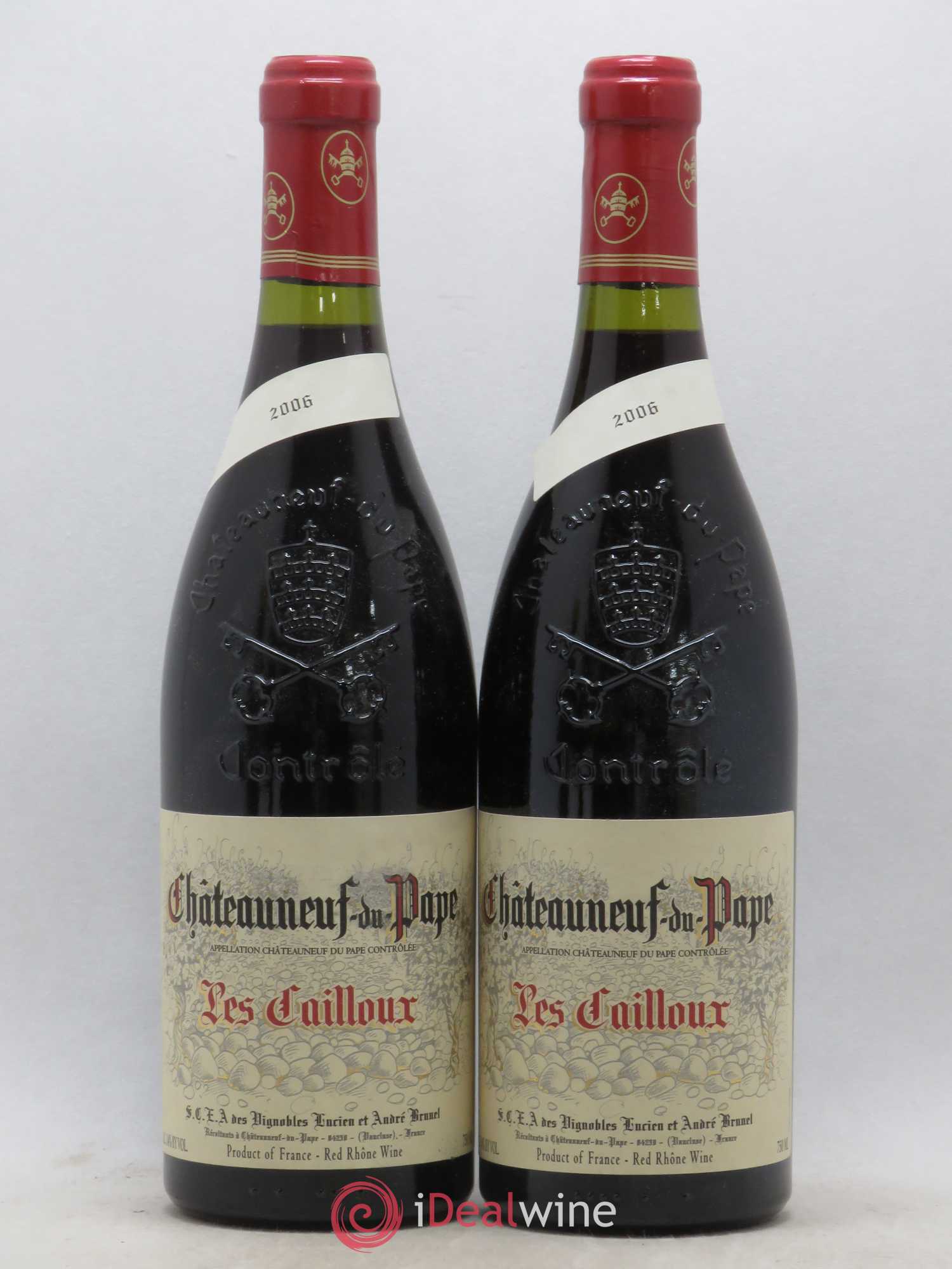 Châteauneuf-du-Pape Les Cailloux André Brunel (sans prix de réserve) 2006 - Lot de 2 bouteilles - 0
