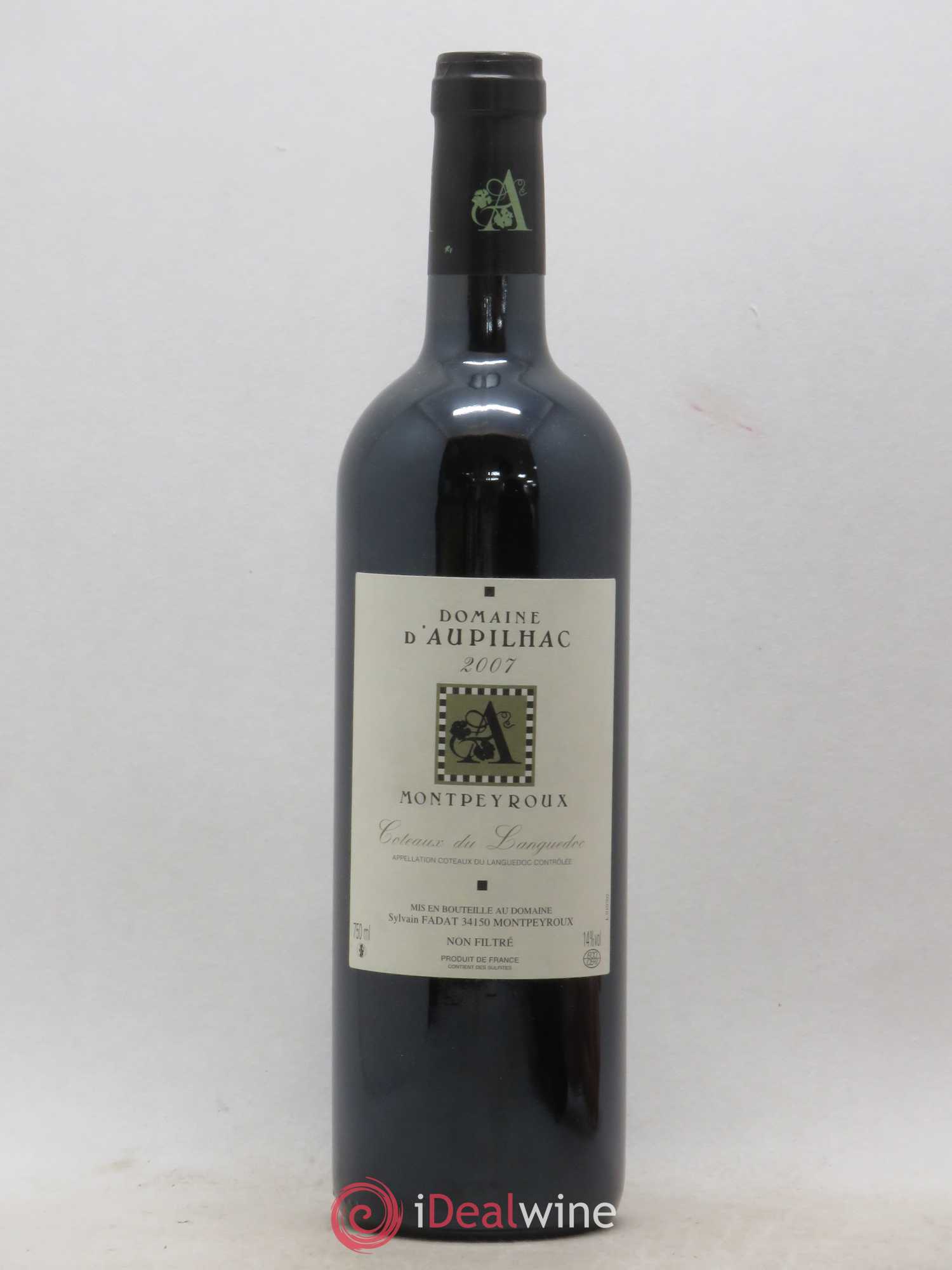 Languedoc Montpeyroux Aupilhac (Domaine d') Sylvain Fadat (sans prix de réserve) 2007 - Lot de 1 bouteille - 0