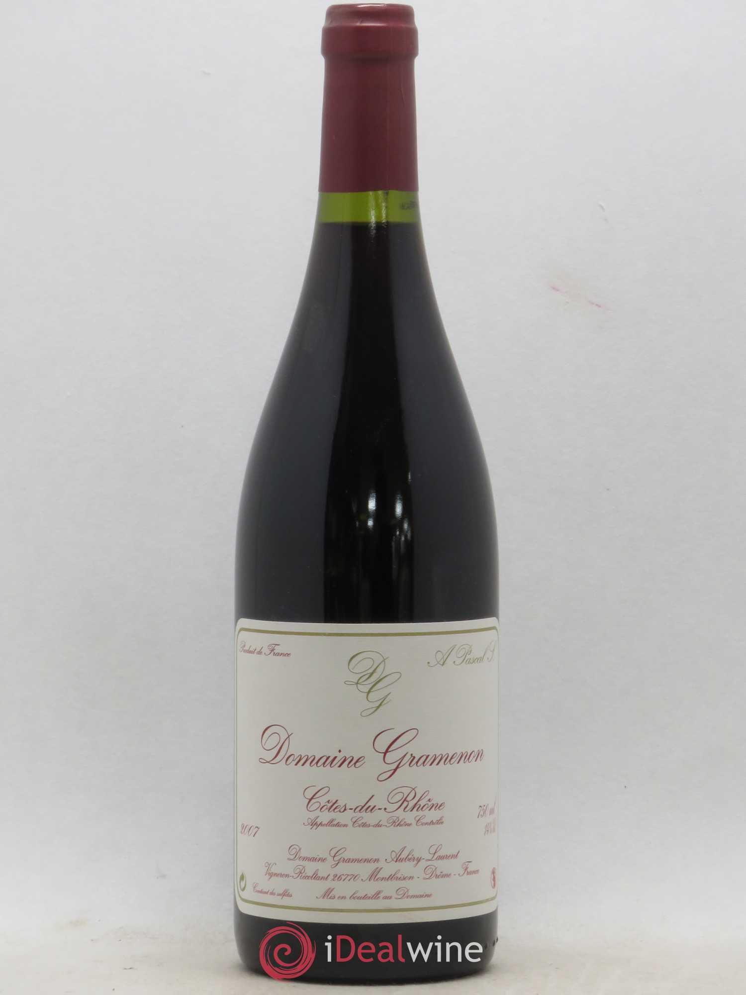 Côtes-du-Rhône A Pascal S. Gramenon (Domaine) (sans prix de réserve) 2007 - Lot de 1 bouteille - 0