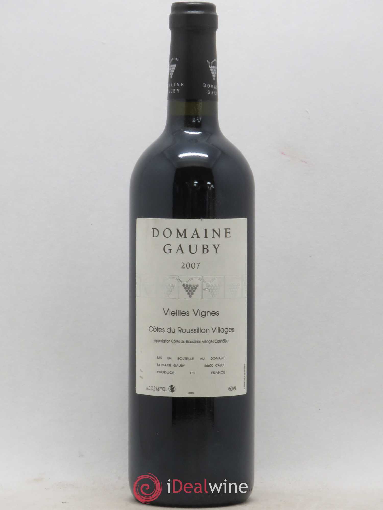 Côtes du Roussillon Villages Vieilles vignes Gauby (Domaine) (sans prix de réserve) 2007 - Lot de 1 bouteille - 0