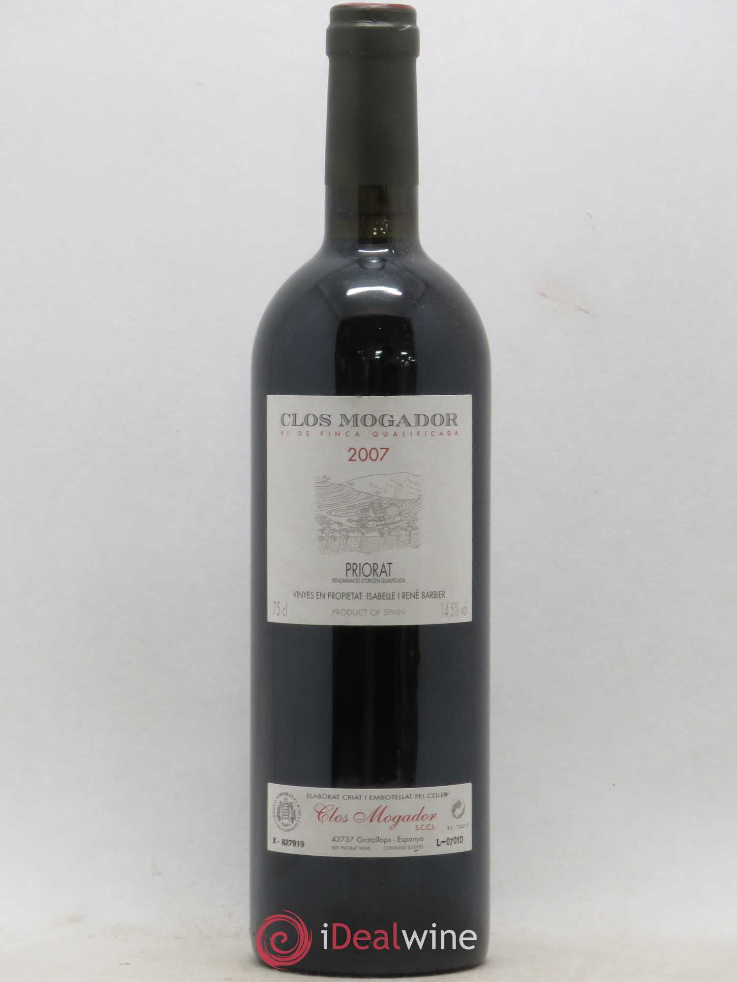 Priorat Clos Mogador DOCA René Barbier (sans prix de réserve) 2007 - Lot de 1 bouteille - 0