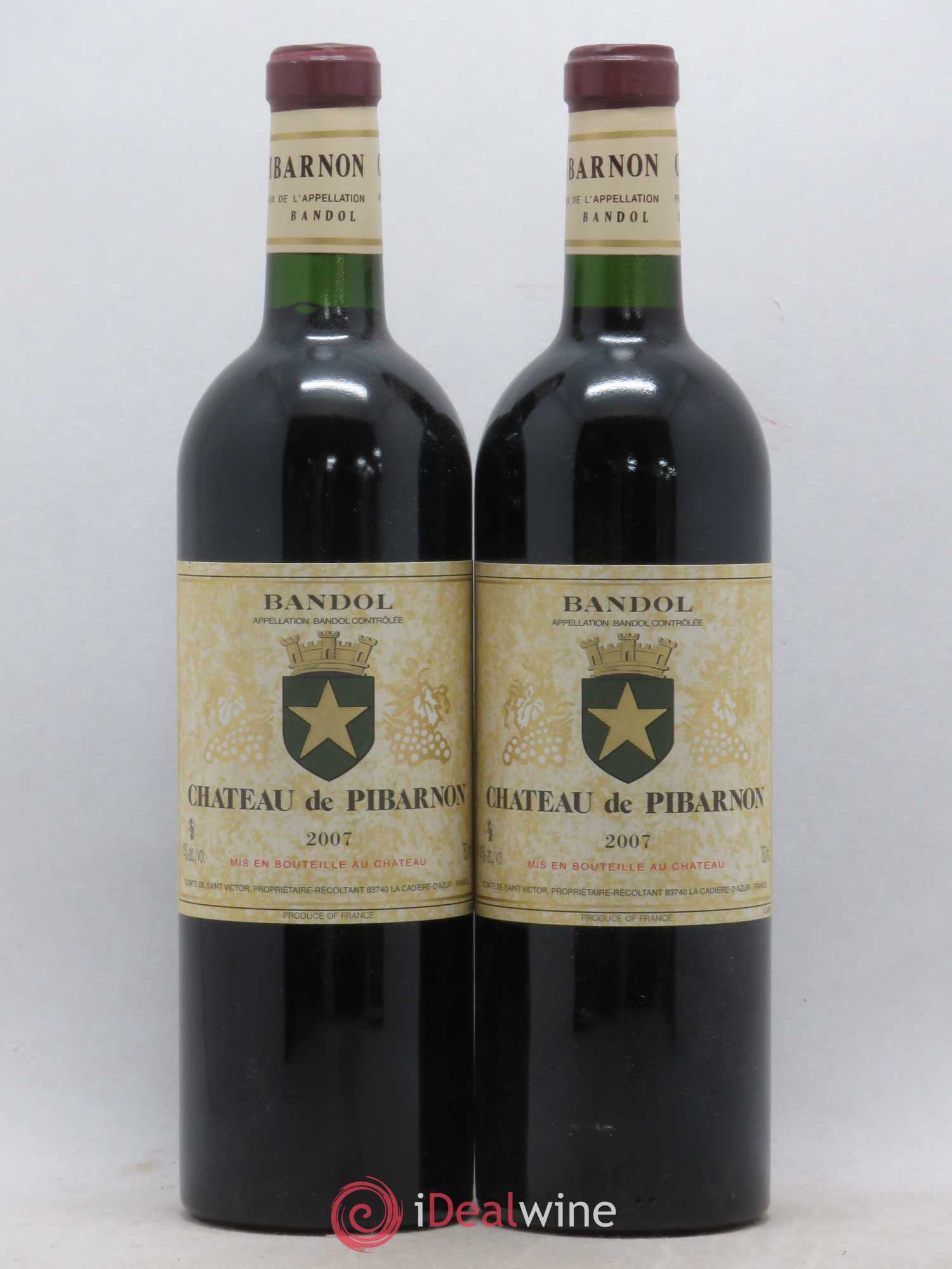 Bandol Château de Pibarnon Comte de Saint-Victor (sans prix de réserve) 2007 - Lot de 2 bouteilles - 0