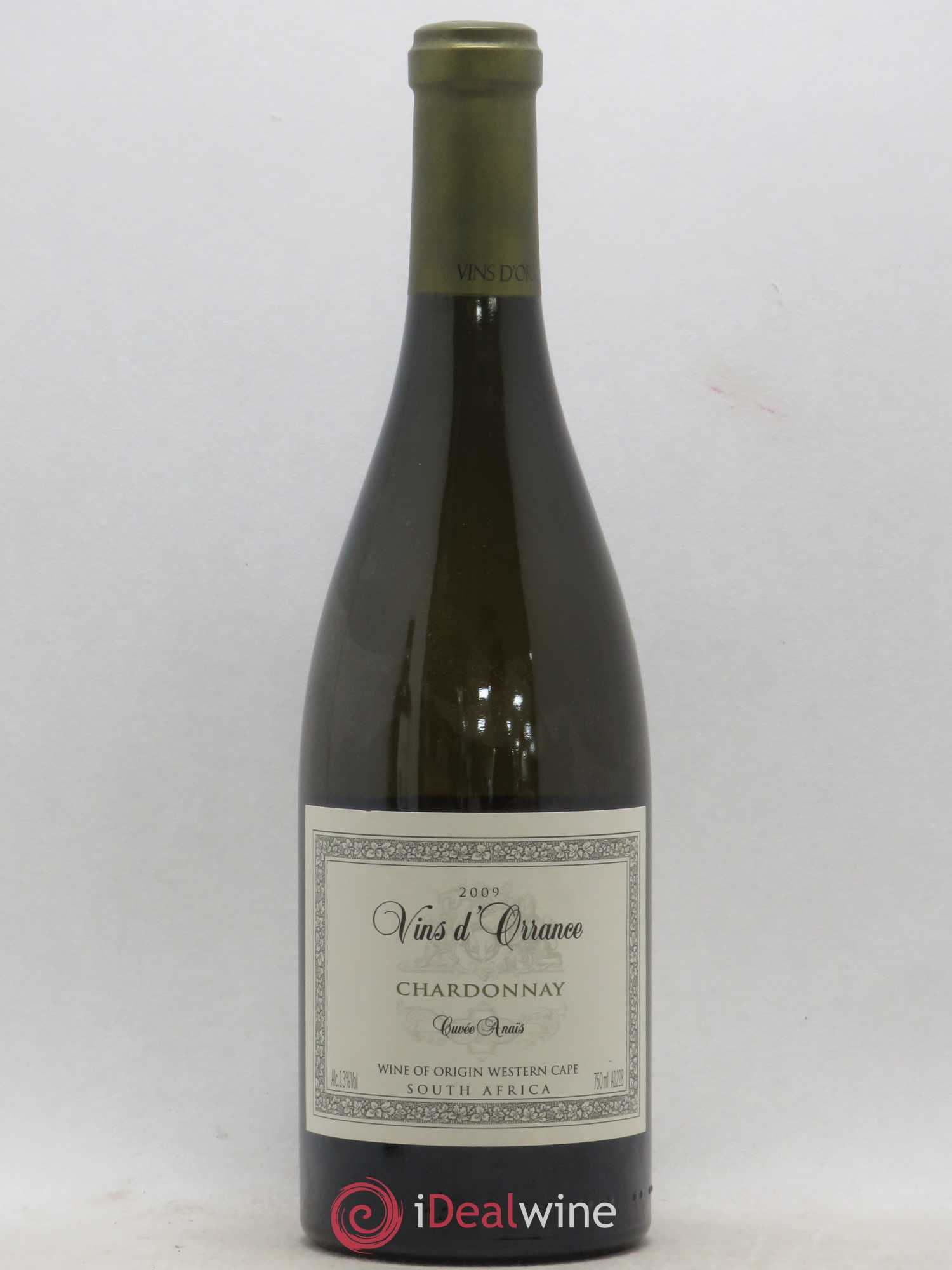 Afrique du Sud Orrance Chardonnay cuvée Anaïs (sans prix de réserve) 2009 - Lotto di 1 bottiglia - 0