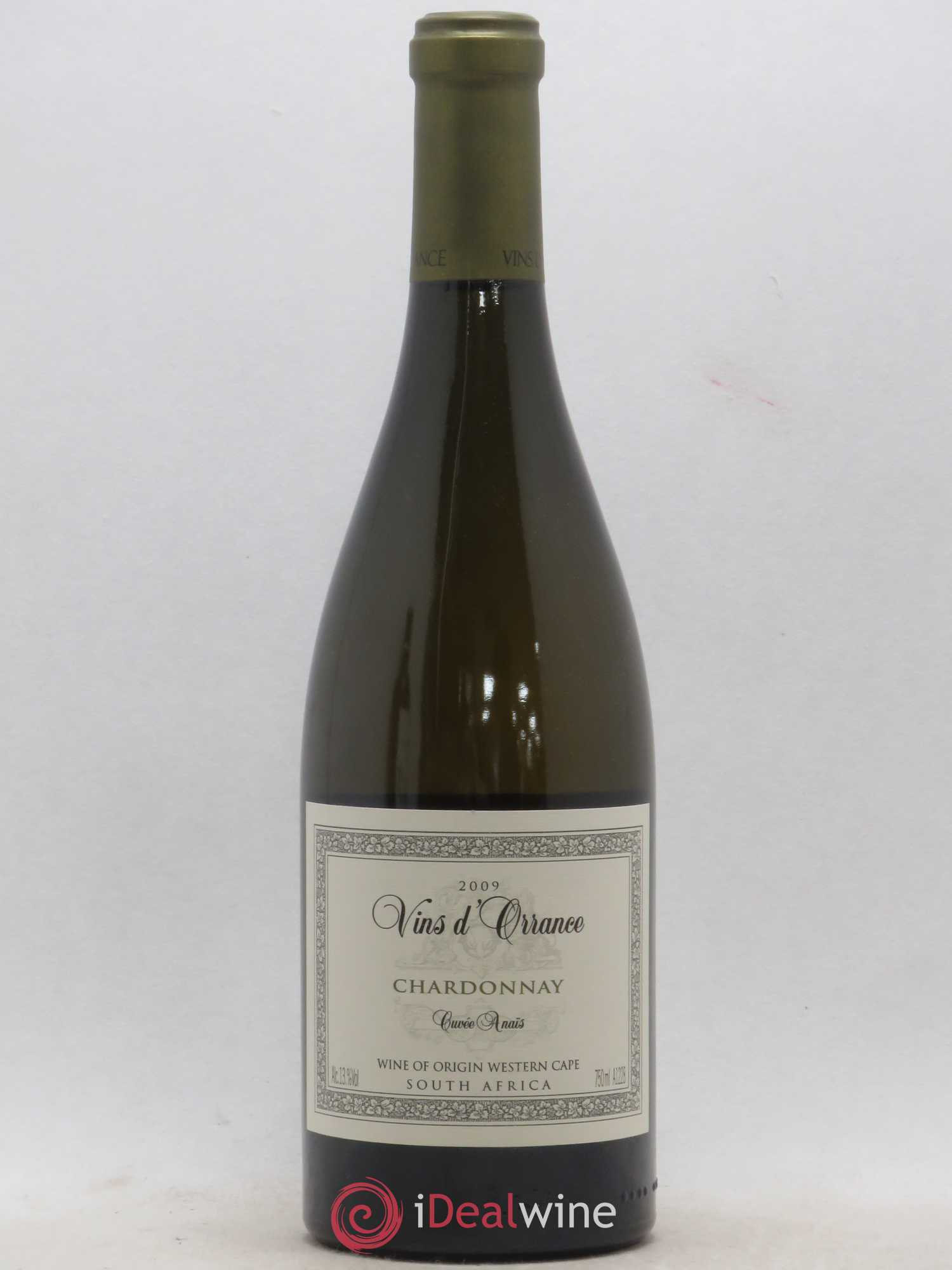 Afrique du Sud Orrance Chardonnay cuvée Anaïs (sans prix de réserve) 2009 - Lotto di 1 bottiglia - 0