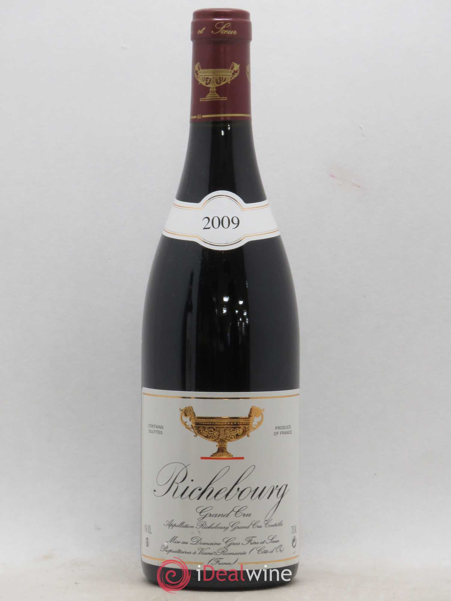 Richebourg Grand Cru Gros Frère & Soeur (sans prix de réserve) 2009 - Lot de 1 bouteille - 0
