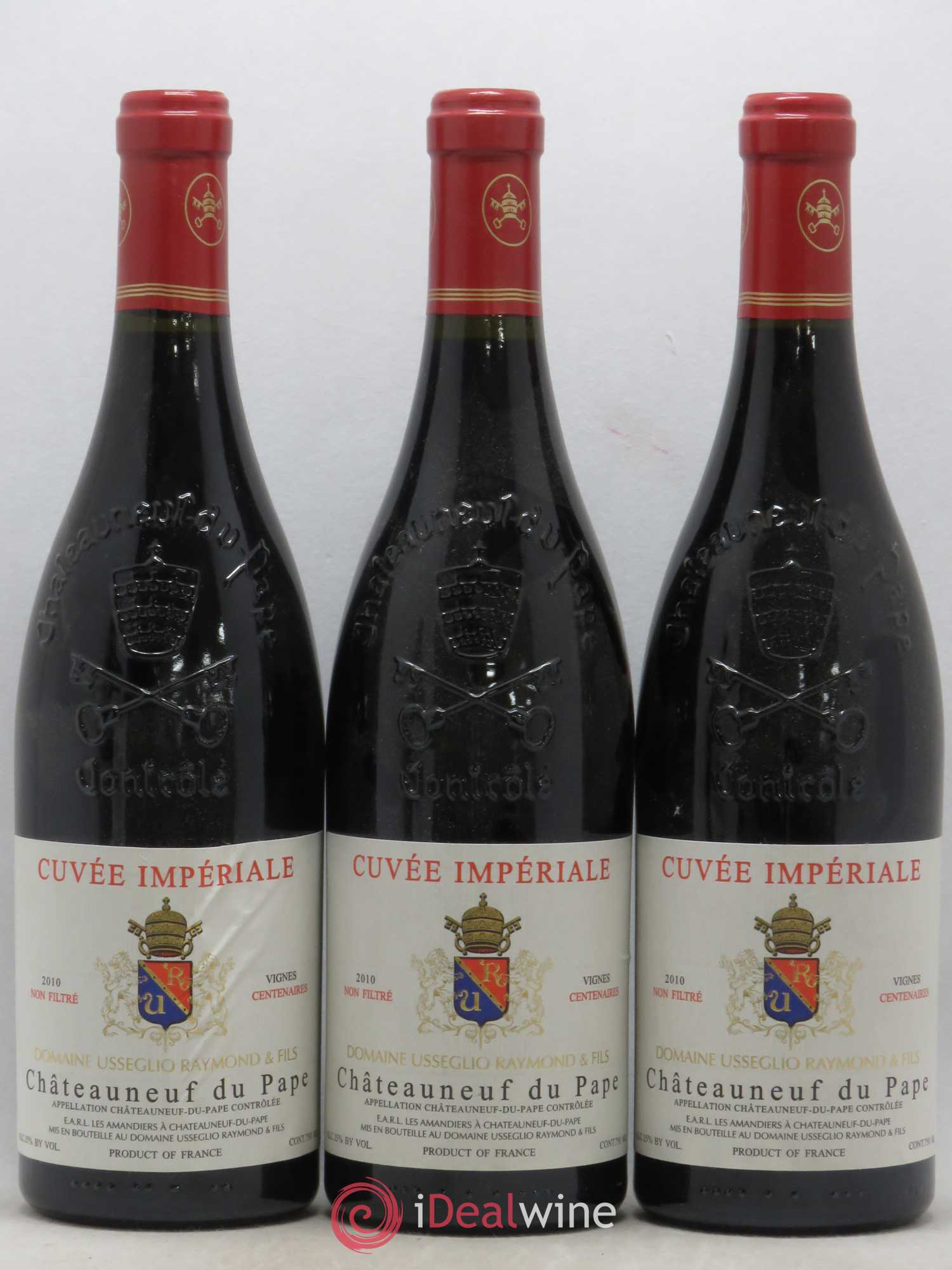 Châteauneuf-du-Pape Cuvée Impériale Raymond Usseglio & Fils (Domaine) (sans prix de réserve) 2010 - Lot de 3 bouteilles - 0