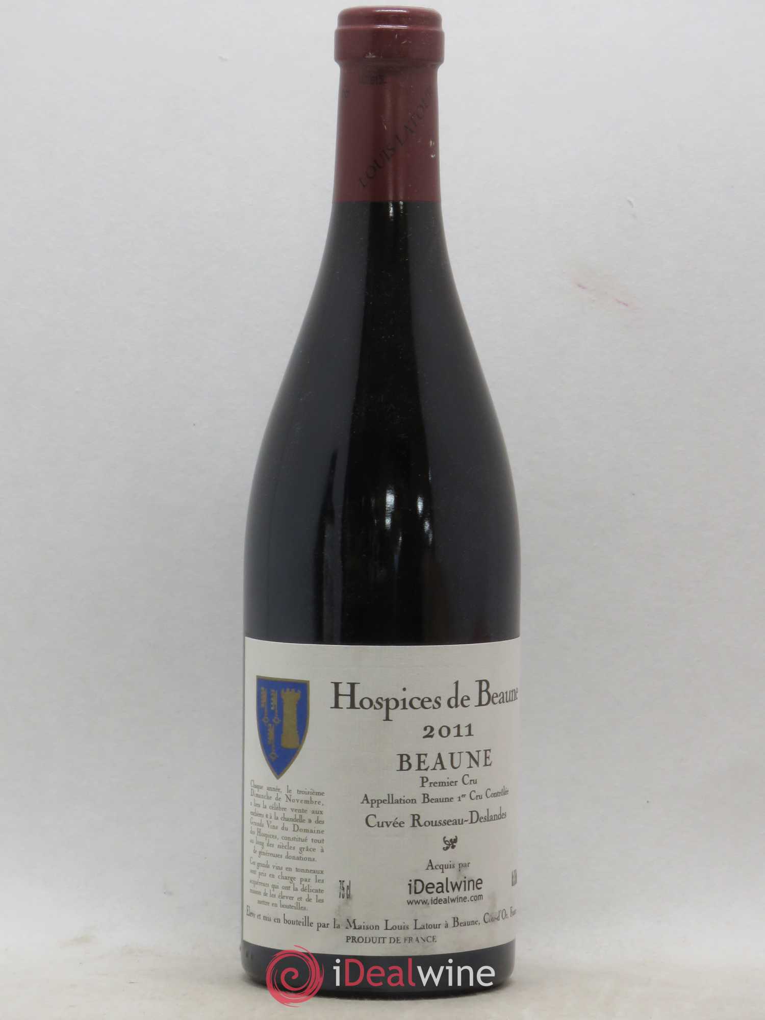 Beaune 1er Cru Cuvée Rousseau Deslandes Hospice de Beaune (sans prix de réserve) 2011 - Posten von 1 Flasche - 0