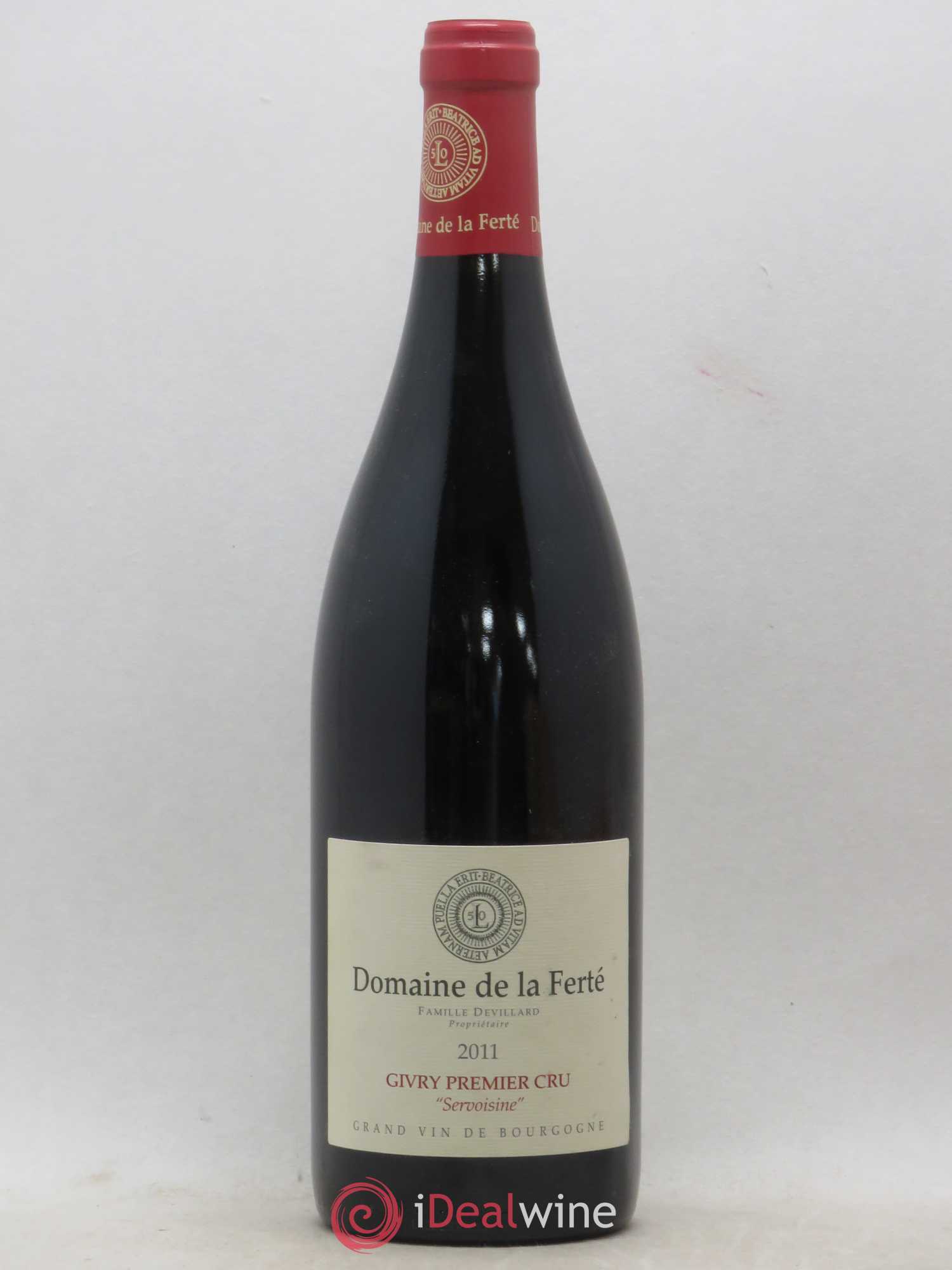 Givry 1er Cru Servoisine Domaine de La Ferté Devillard (sans prix de réserve) 2011 - Posten von 1 Flasche - 0