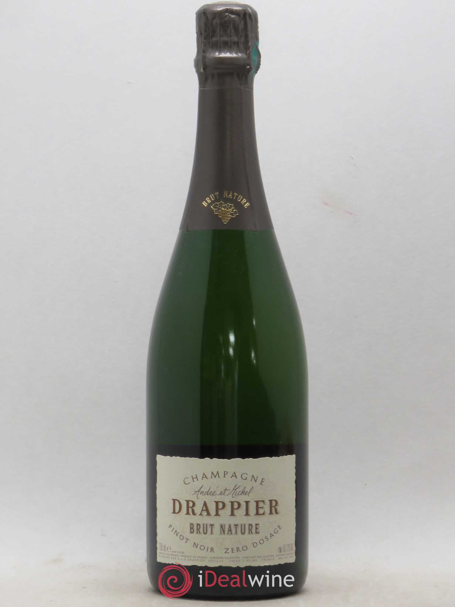 Brut Nature Drappier Blanc de noirs (sans prix de réserve) - Lot de 1 bouteille - 0