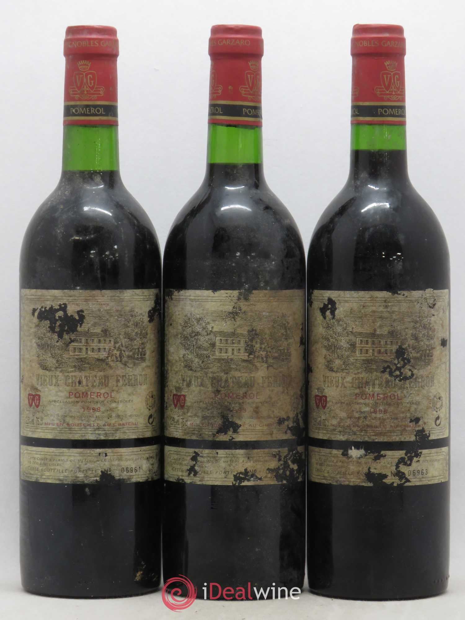 Vieux Château Ferron (sans prix de réserve) 1998 - Lot de 3 bouteilles - 0
