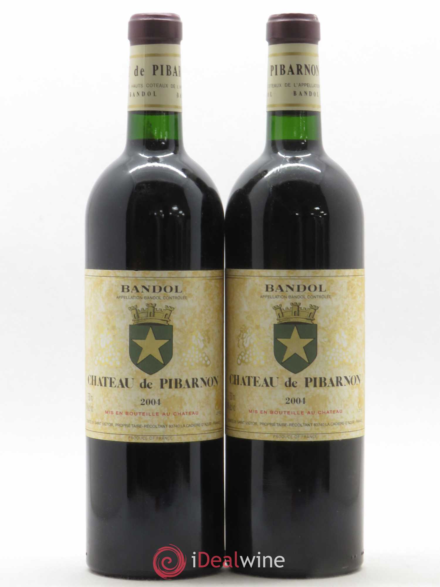 Bandol Château de Pibarnon Comte de Saint-Victor (sans prix de réserve) 2004 - Lot de 2 bouteilles - 0