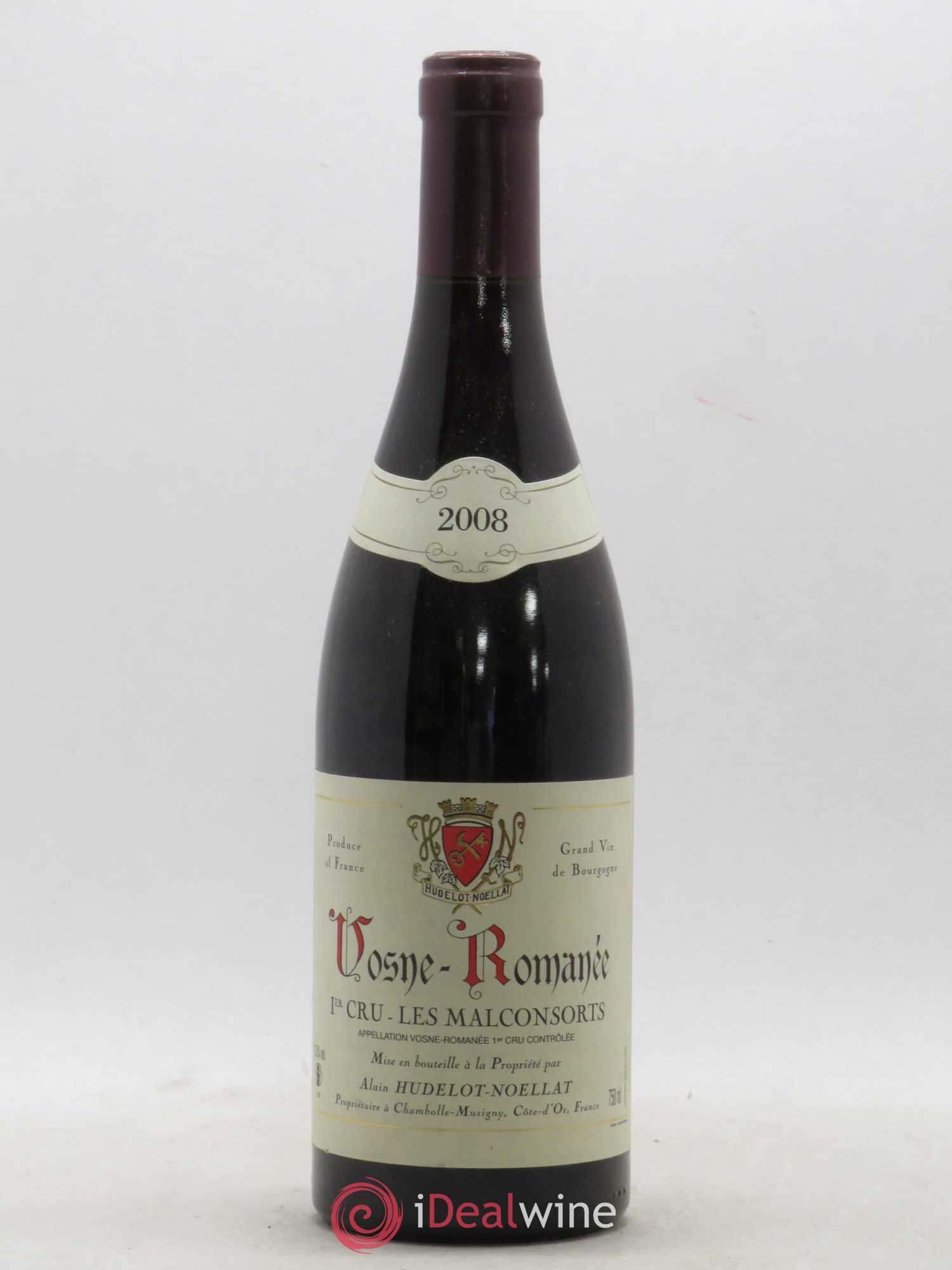 Vosne-Romanée 1er Cru Les Malconsorts Hudelot-Noëllat (sans prix de réserve) 2008 - Lot de 1 bouteille - 0