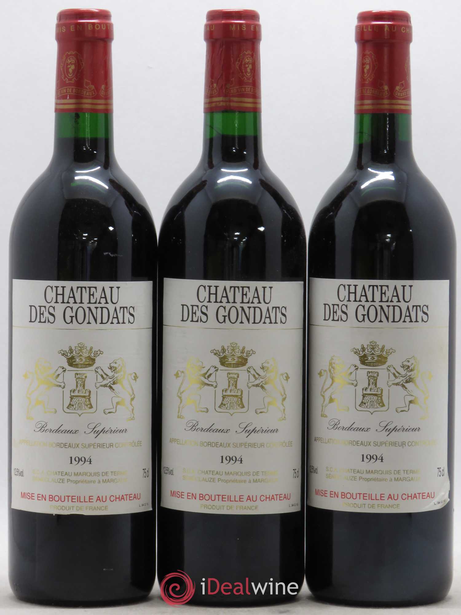 Bordeaux Supérieur Chateau des Gondats (sans prix de réserve) 1994 - Posten von 6 Flaschen - 2
