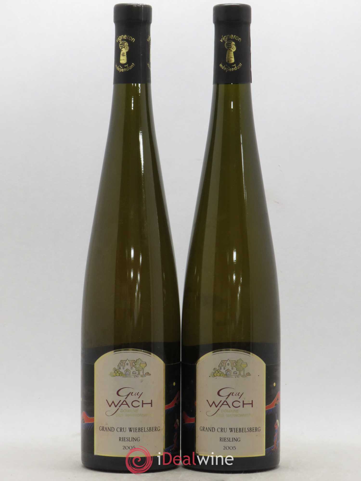 Riesling Grand Cru Wiebelsberg Guy Wach (sans prix de réserve) 2005 - Posten von 12 Flaschen - 0