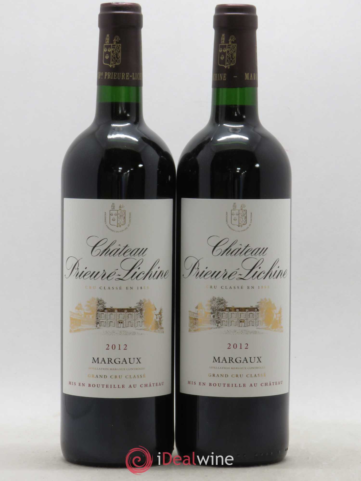 Château Prieuré Lichine 4ème Grand Cru Classé (sans prix de réserve) 2012 - Lot de 2 bouteilles - 0