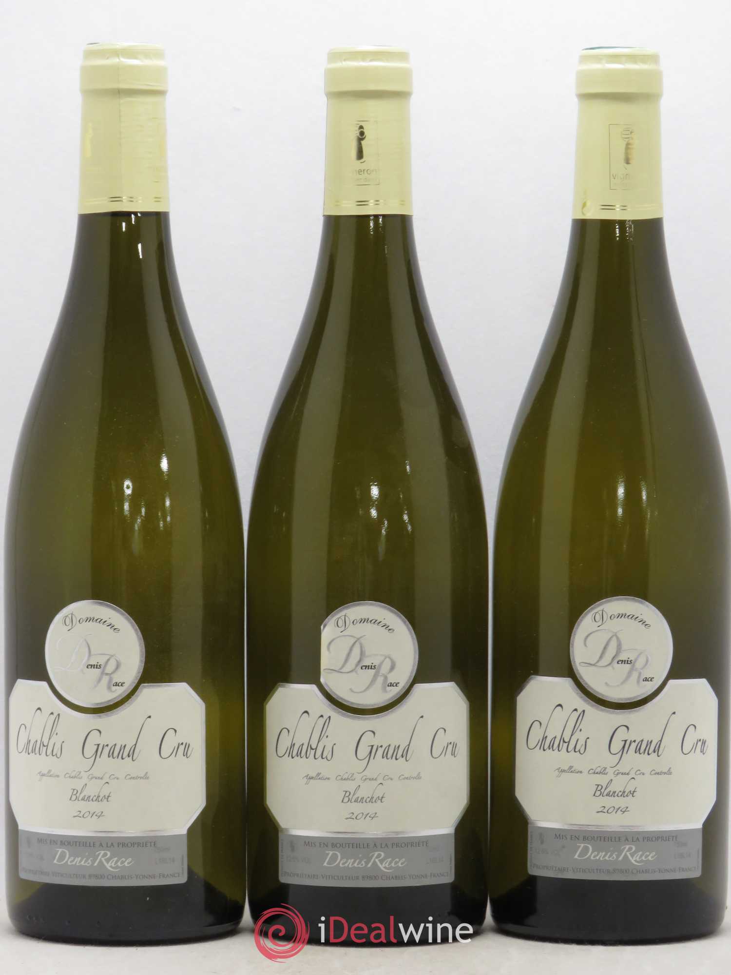 Chablis Grand Cru Denis Race (sans prix de réserve) 2014 - Lot de 3 bouteilles - 0