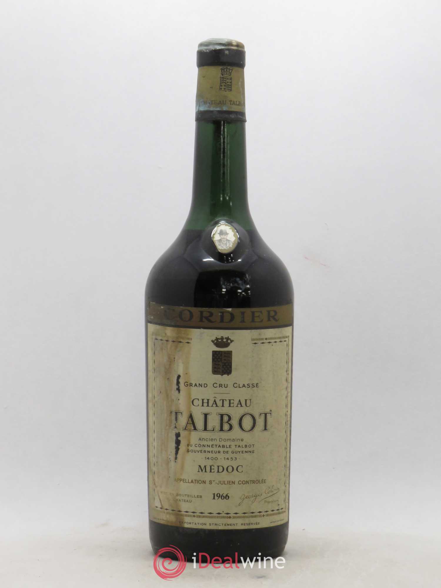 Château Talbot 4ème Grand Cru Classé (senza prezzo di riserva) 1966 - Lotto di 1 magnum - 0