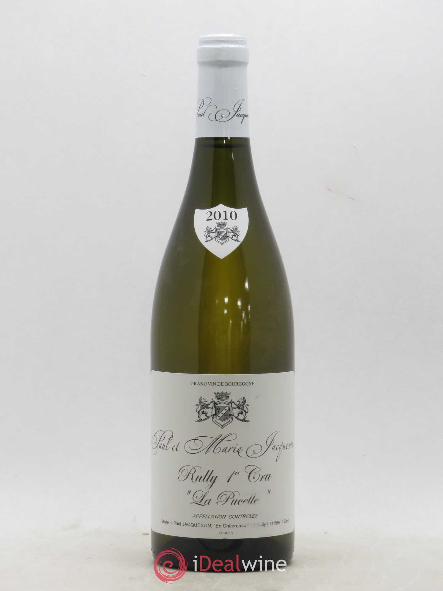 Rully 1er Cru La Pucelle Paul & Marie Jacqueson (sans prix de réserve) 2010 - Lot de 1 bouteille - 0