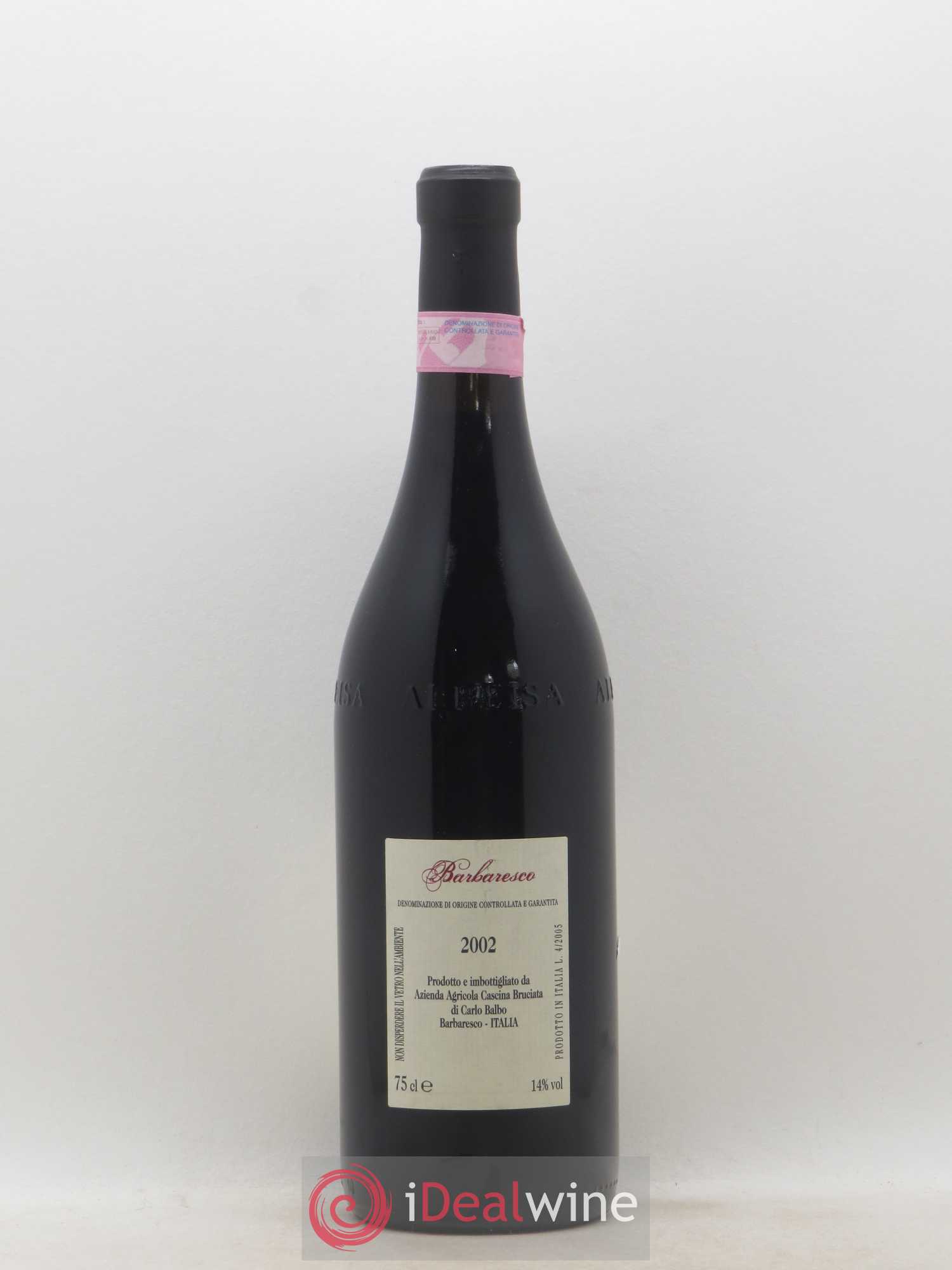Barbaresco DOCG Vigneto Balbo Cascina Bruciata (sans prix de réserve) 2002 - Lotto di 1 bottiglia - 1