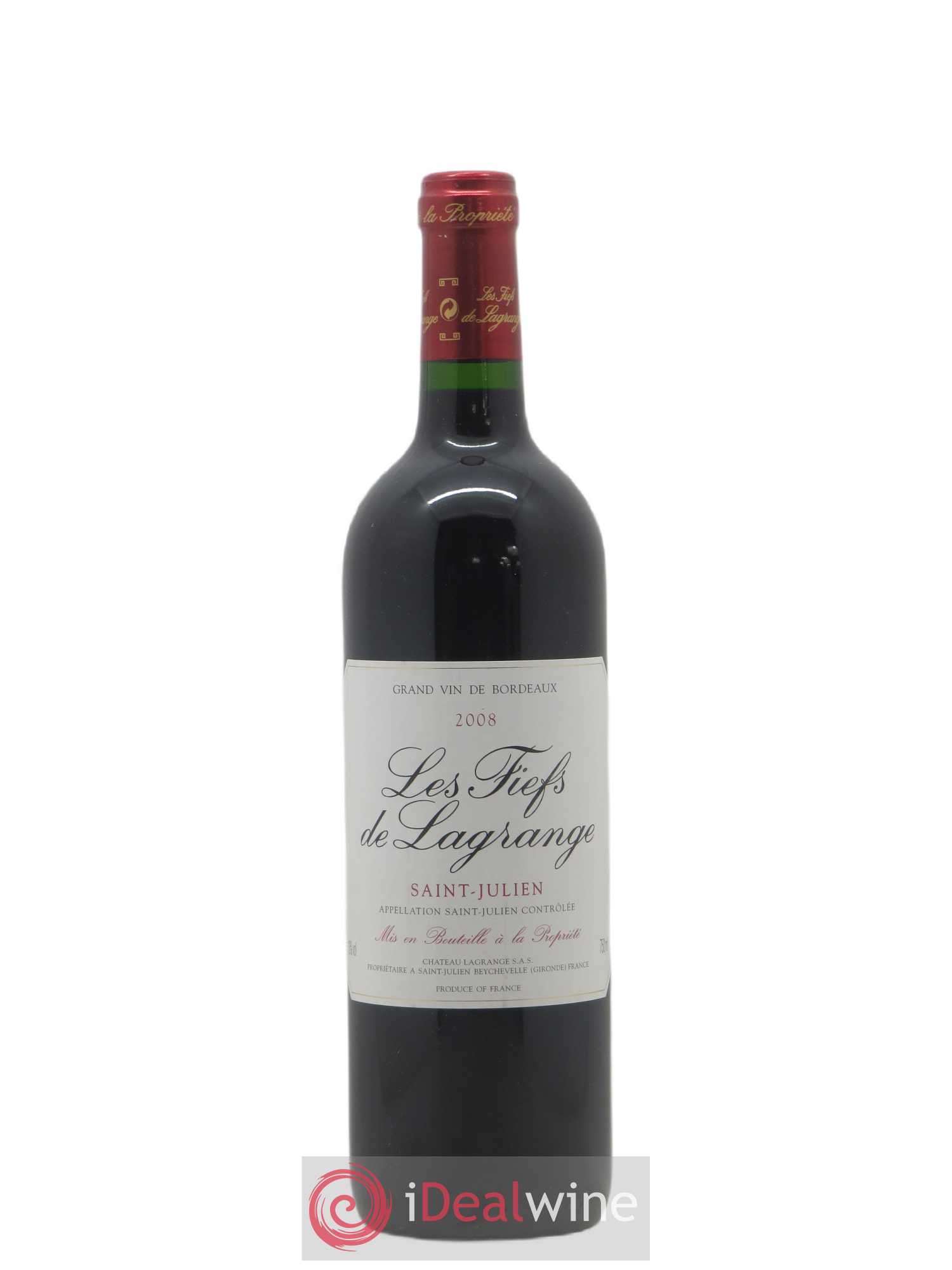 Les Fiefs de Lagrange Second Vin (sans prix de réserve) 2008 - Lot de 1 bouteille - 0