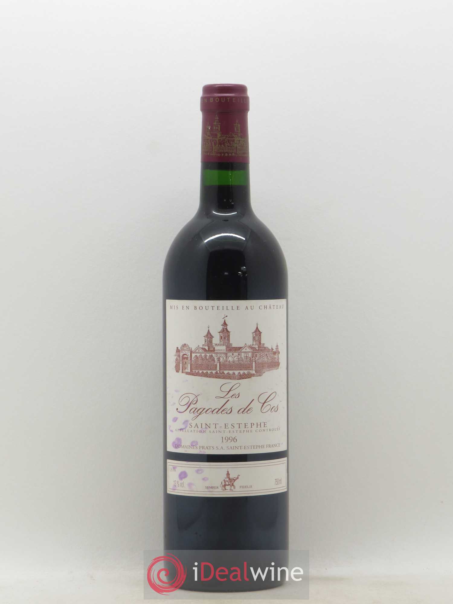 Les Pagodes de Cos Second Vin (sans prix de réserve) (sans prix de réserve) 1996 - Lot de 1 bouteille - 0