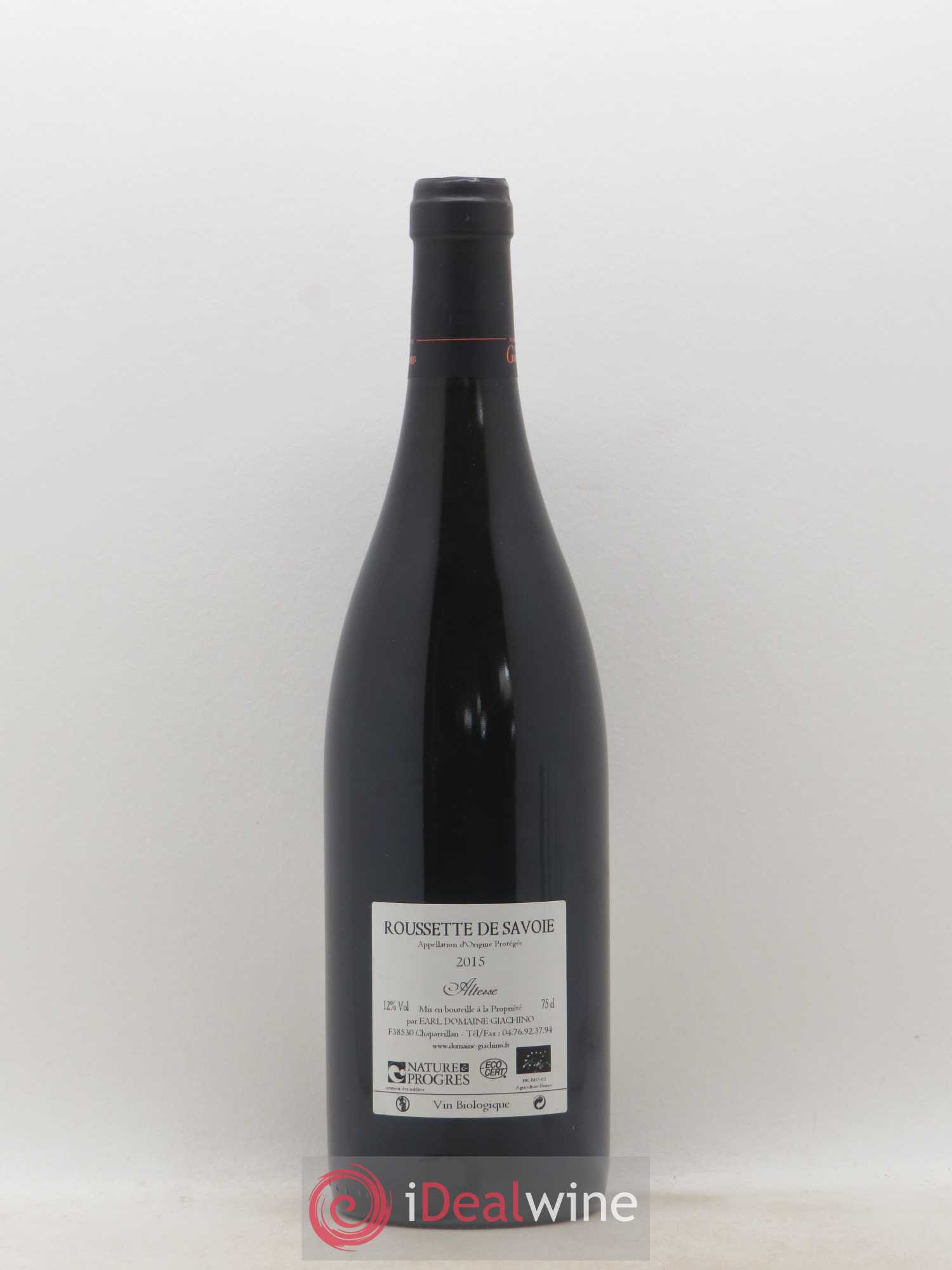 Vin de Savoie Altesse Giachino (sans prix de réserve) 2015 - Lot de 1 bouteille - 1