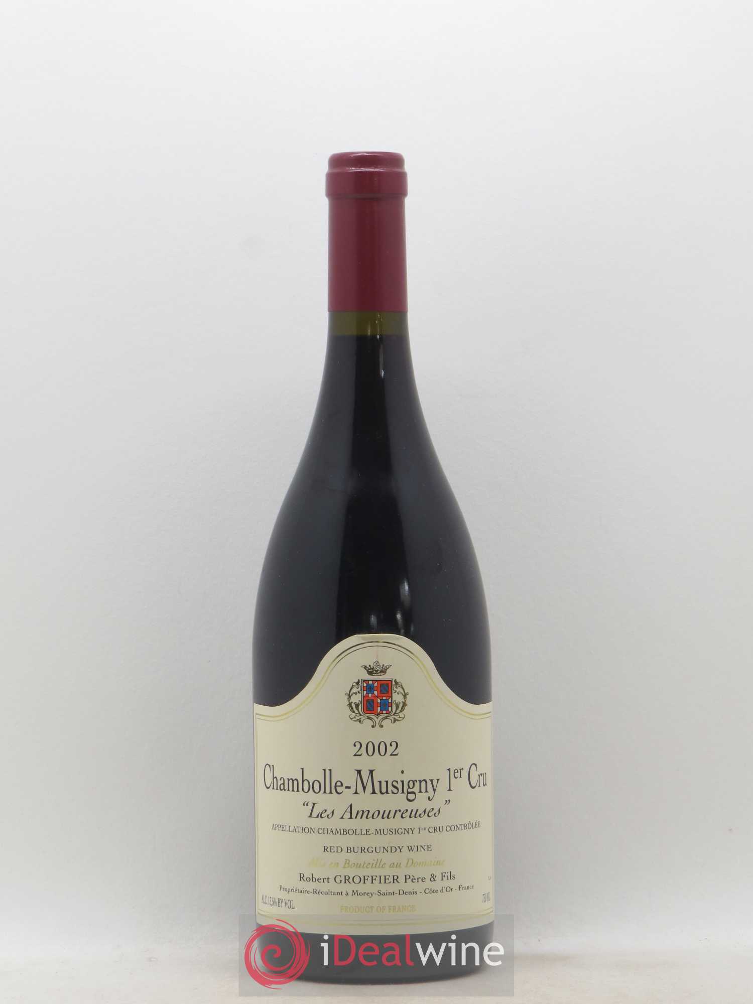 Chambolle-Musigny 1er Cru Les Amoureuses Robert Groffier Père & Fils (Domaine) (sans prix de réserve) 2002 - Lot de 1 bouteille - 0