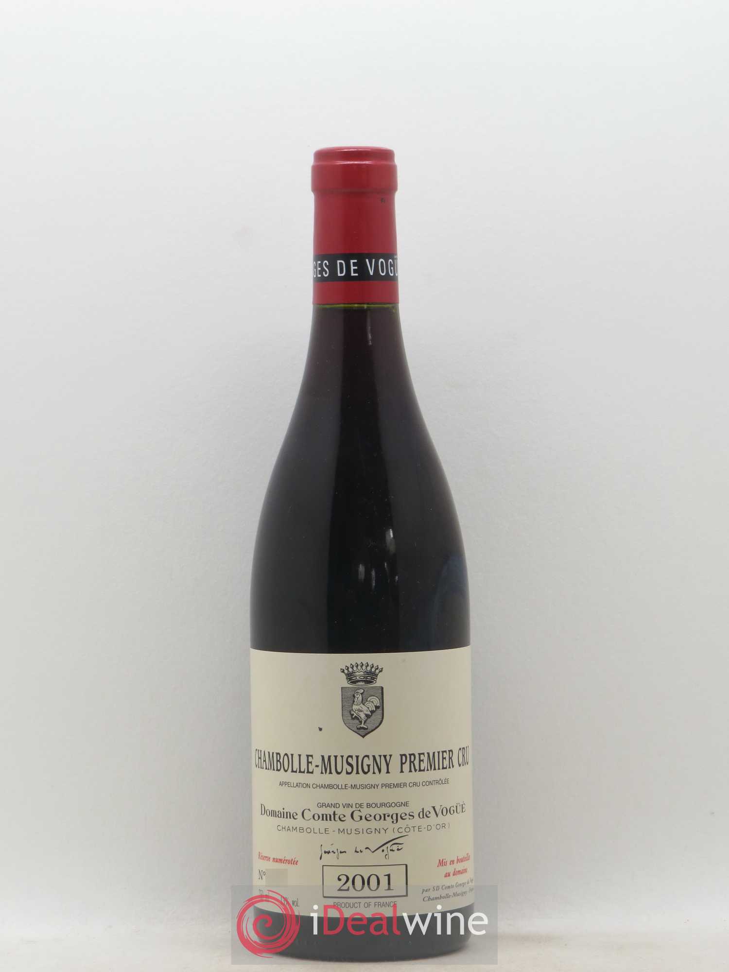 Chambolle-Musigny 1er Cru Comte Georges de Vogüé (sans prix de réserve) 2001 - Lot de 1 bouteille - 0