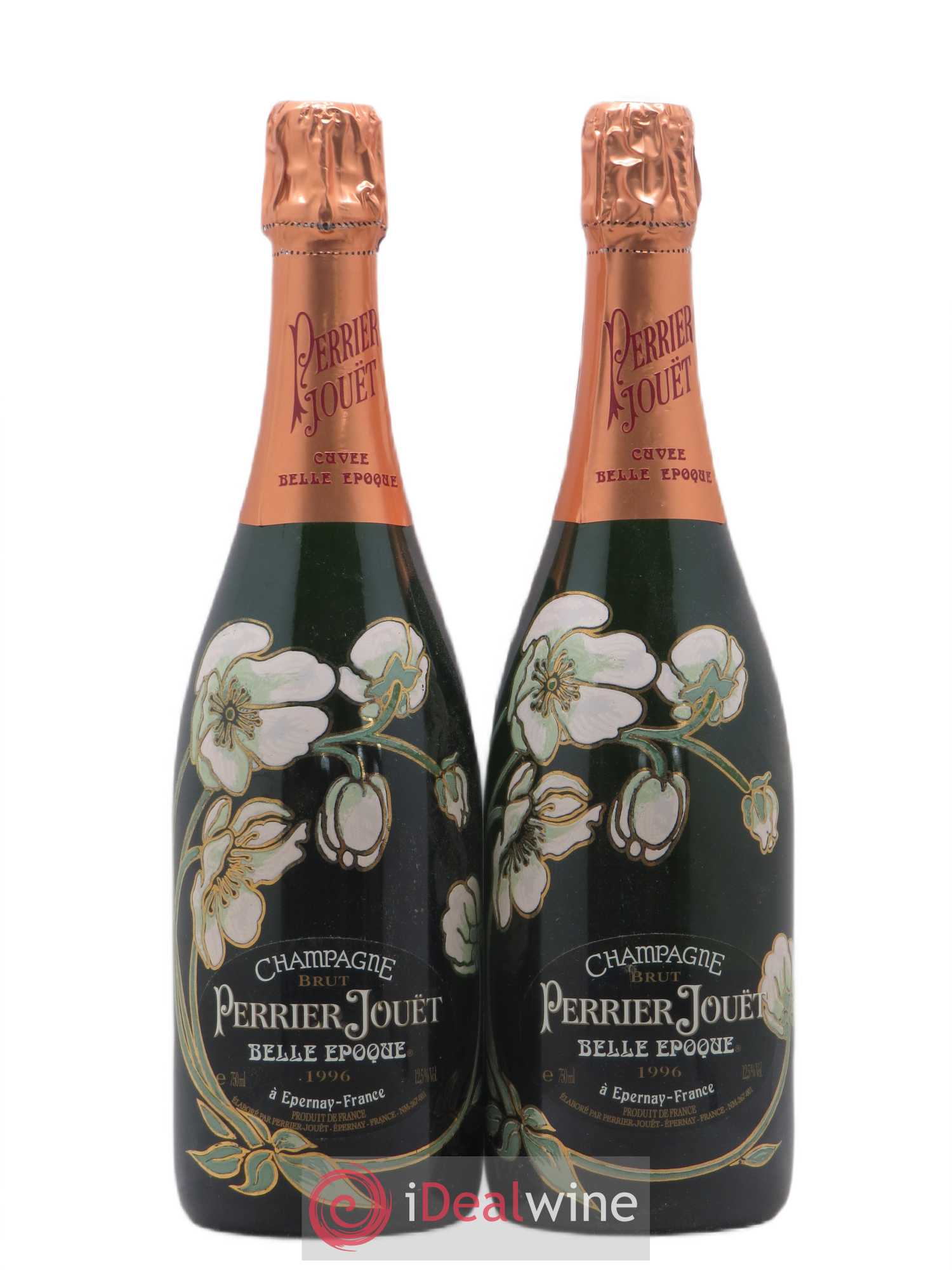 Cuvée Belle Epoque Brut Perrier-Jouët Brut (sans prix de réserve) 1996 - Lot de 2 bouteilles - 0
