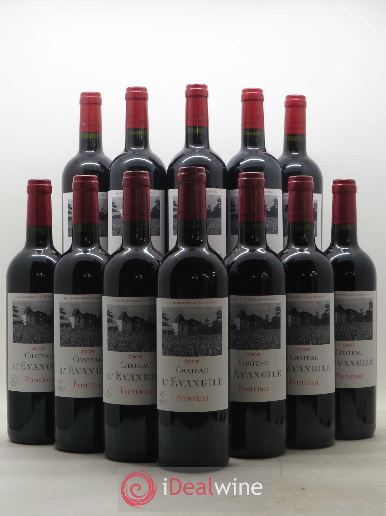 Château l' Évangile 2008 - Lot de 12 bouteilles - 0